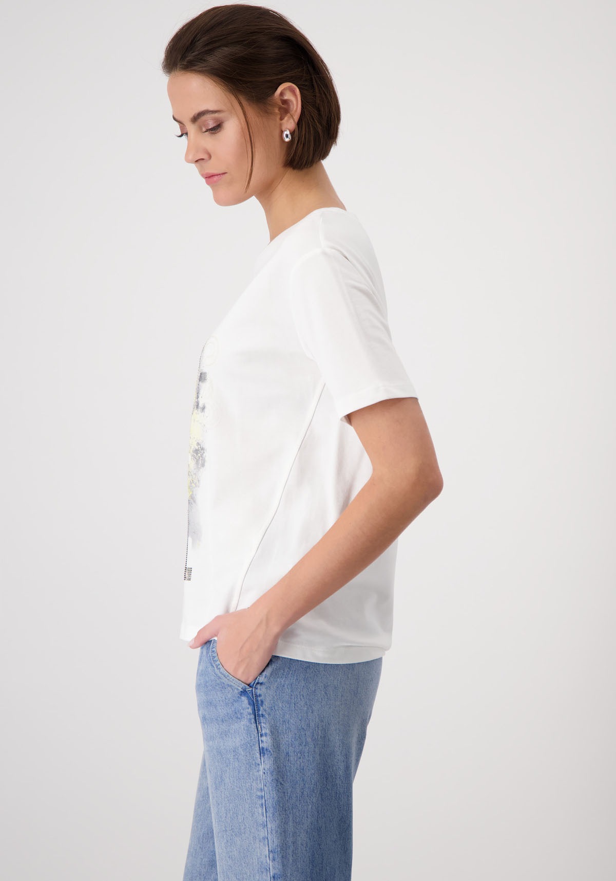 Monari Rundhalsshirt, mit Frontprint