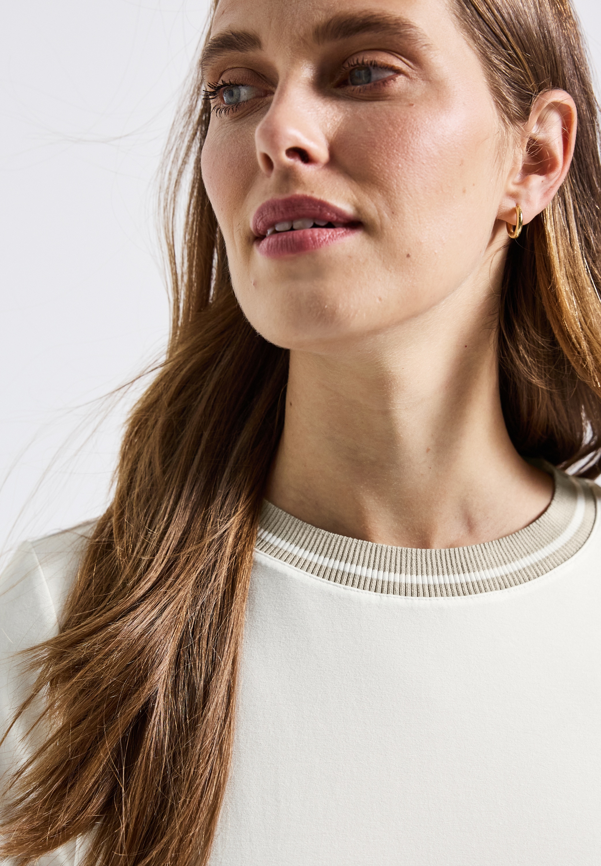 STREET ONE T-Shirt, mit Rippdetail