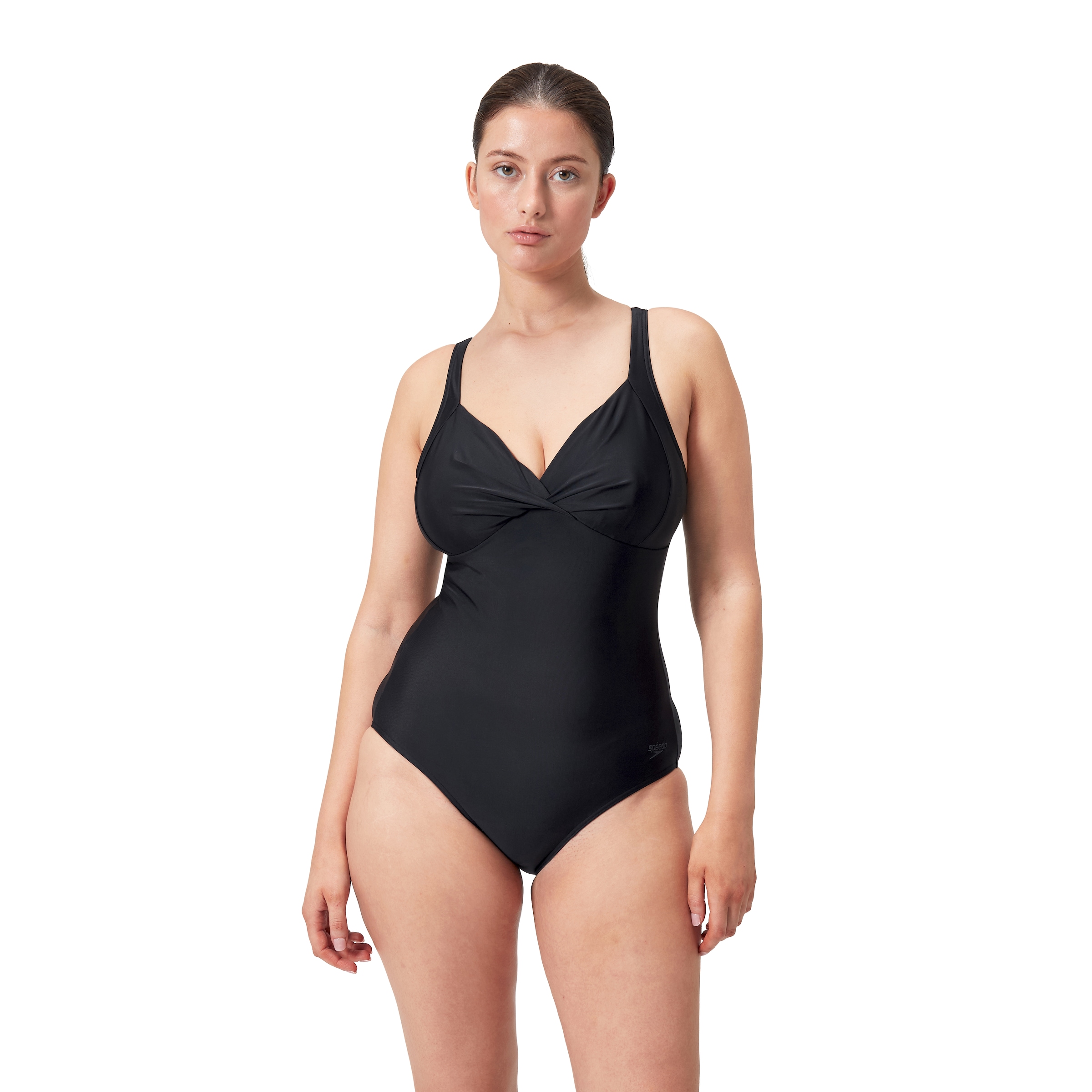 Image of Speedo Badeanzug Herzausschnitt, mit integriertem stützendem Mesh-Einsatz am Bauch