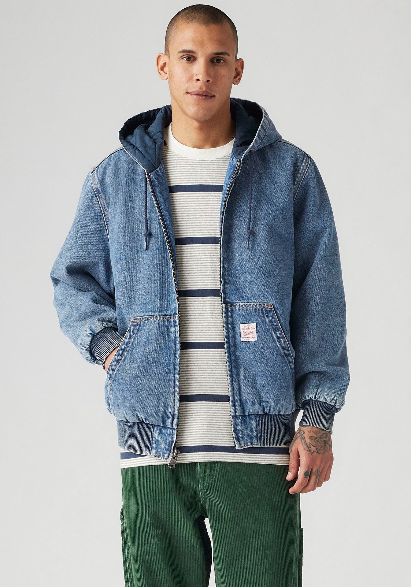 Image of Levis Jeansjacke mit Kapuze mit Kapuze