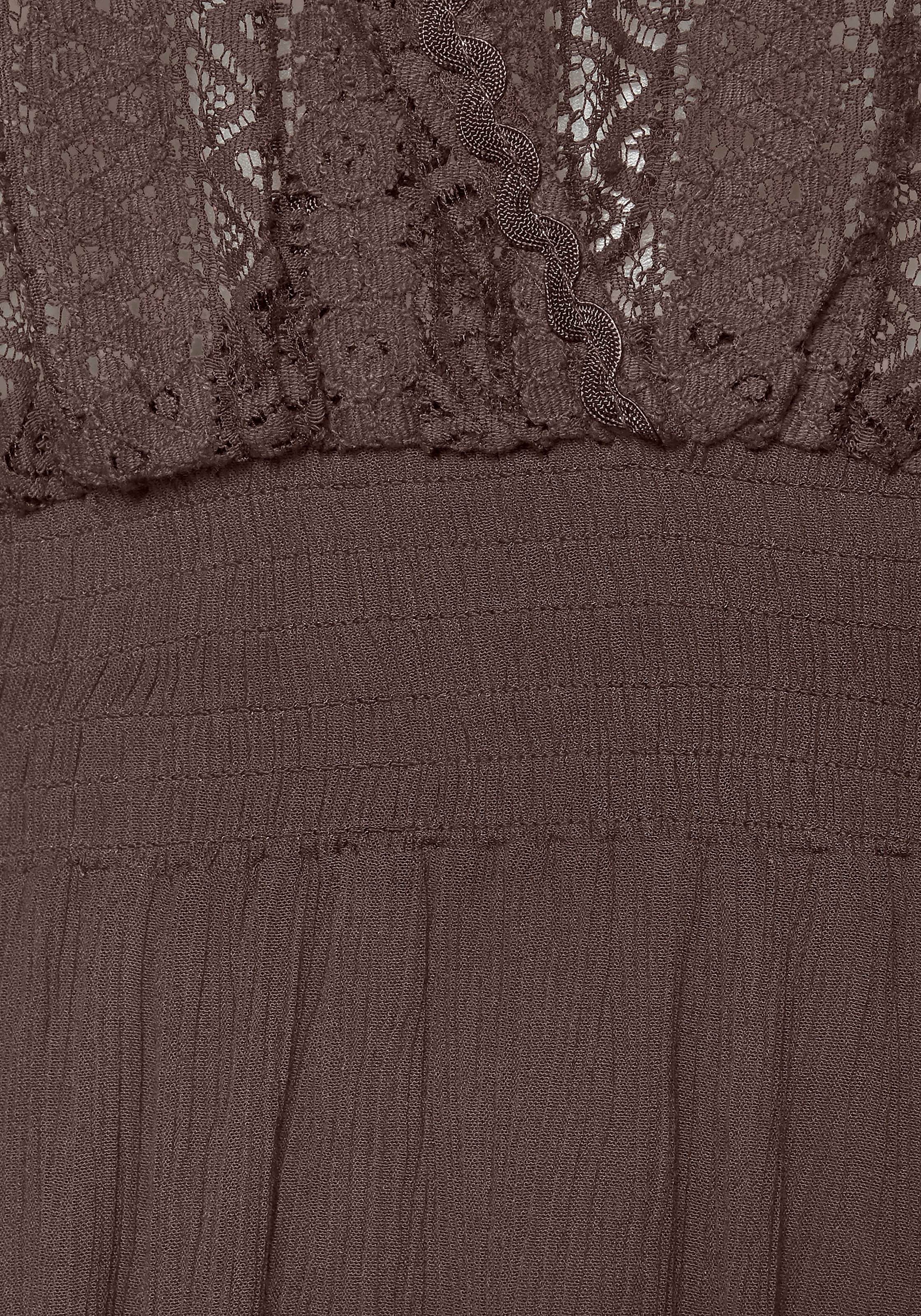 LASCANA Robe tunique mit weiten Ärmeln, aus Spitze, Blusenkleid, Strandmode