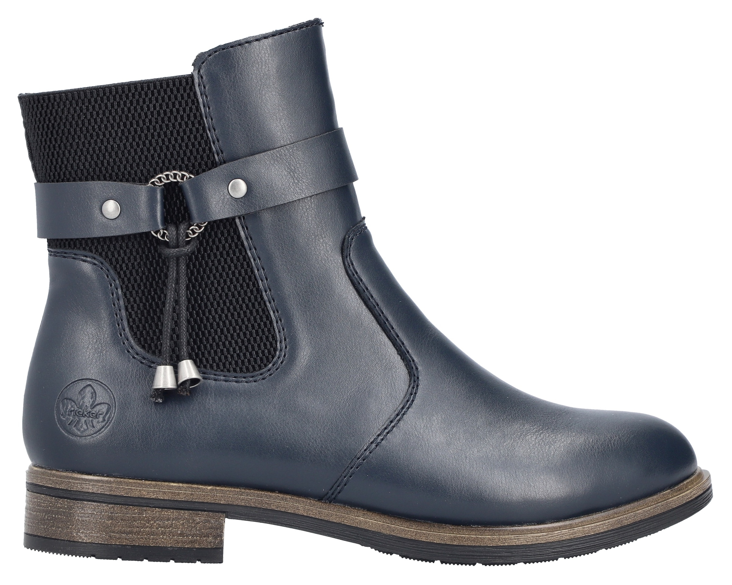 Rieker Winterstiefelette  Chelseaboots, Winterboots, Blockabsatz, mit Innenreissverschluss