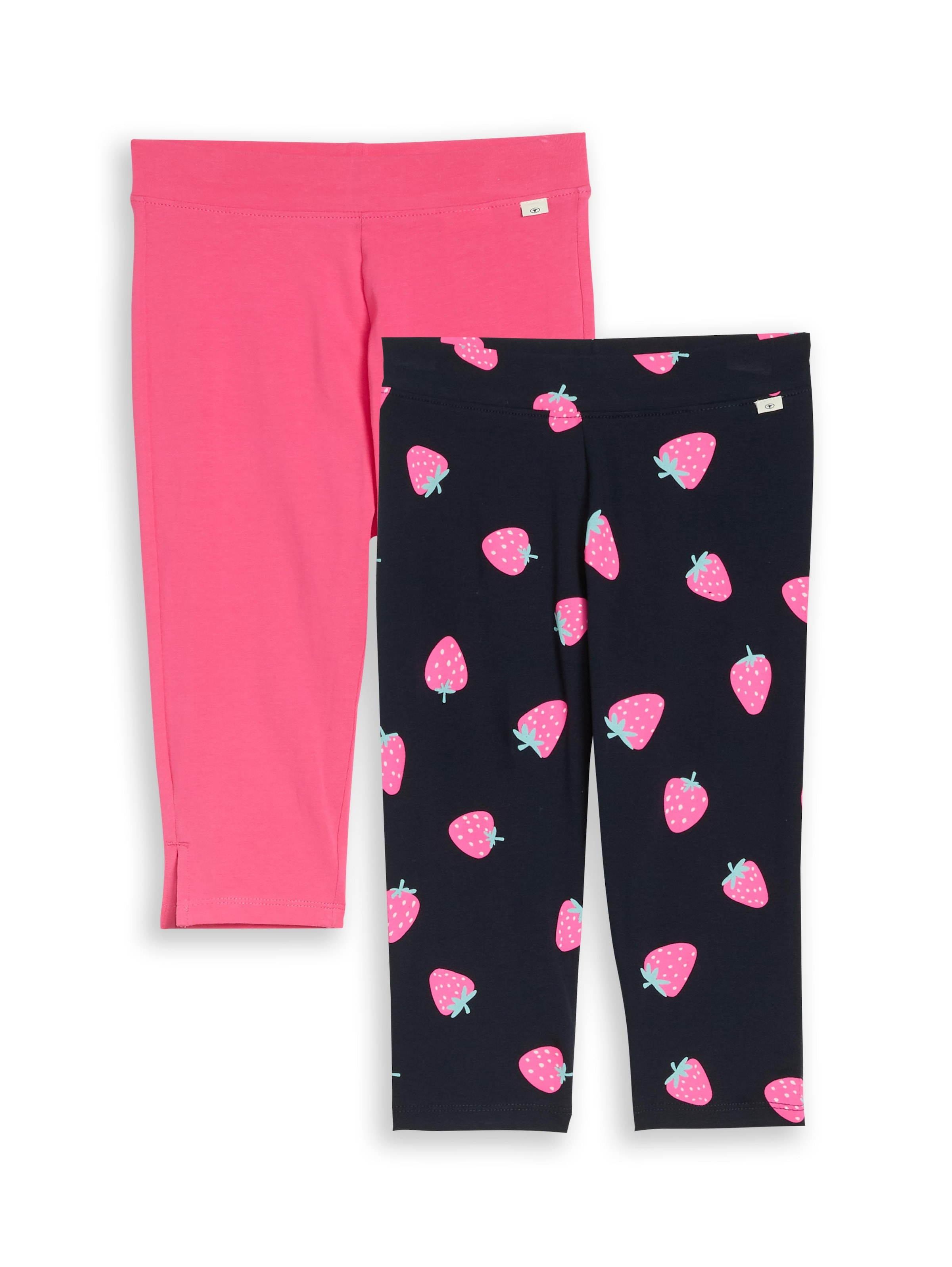 TOM TAILOR Caprileggings  im 2er Pack, aus Baumwollmischung und elastischem Jersey, pflegeleicht