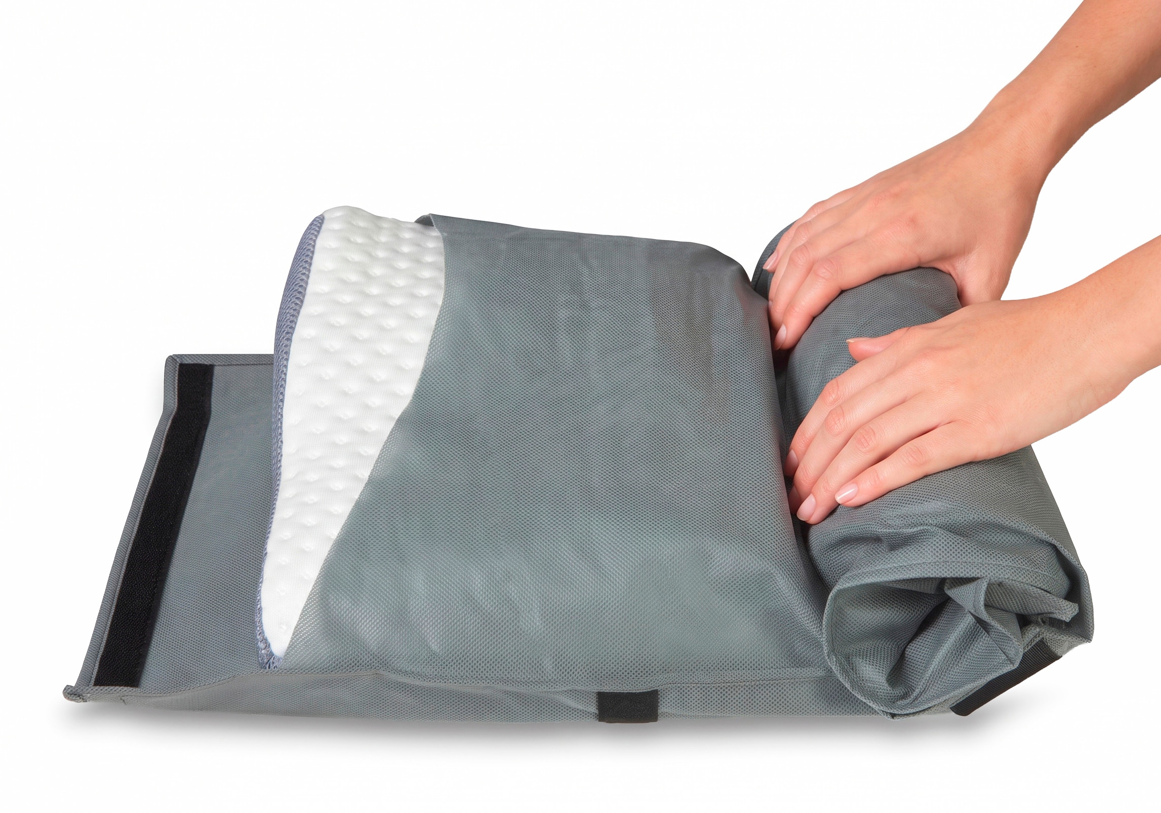 GOODproduct Nackenstützkissen »snoozee: Reisekissen ergonomisch kompakt und ideal für unterwegs« Füllung: Viskoschaum 1 Stk. tlg. Nackenstützkissen mit Memoryschaum in 30x54 cm