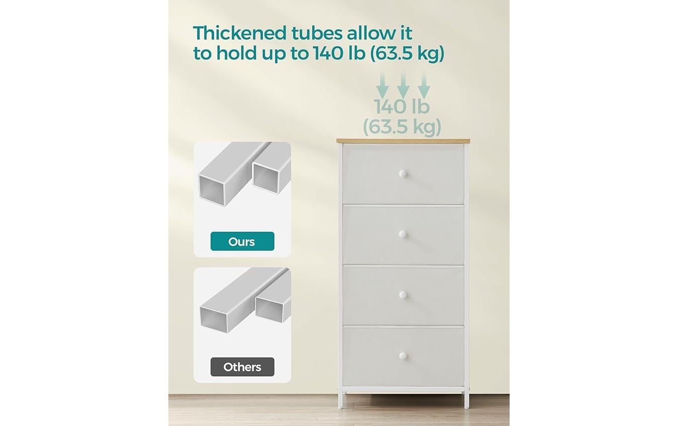 SONGMICS Commode »mit vier Schubladen 30 x 91.7 cm«