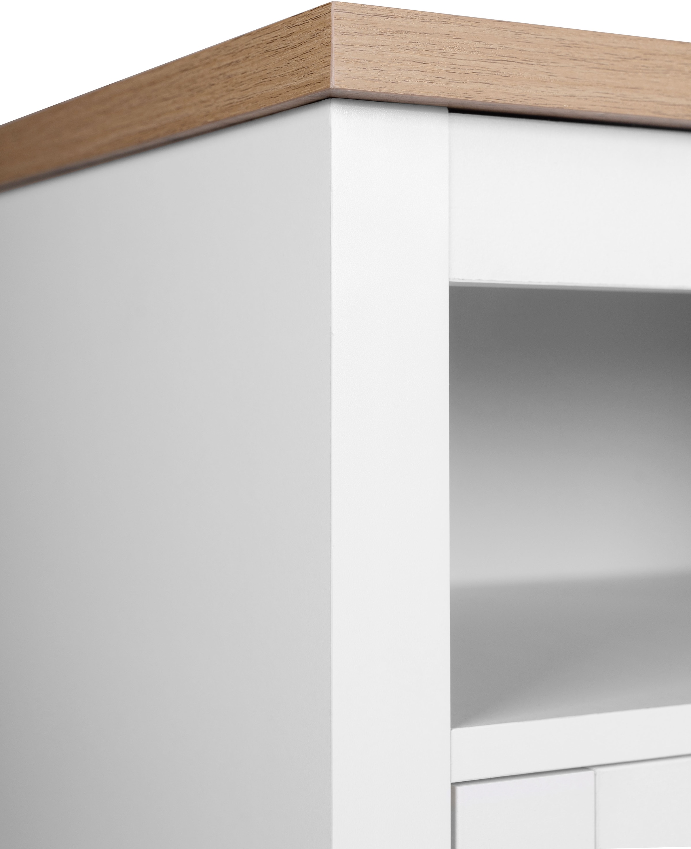 GOODproduct Nachtkonsole »2er Set Büsum Nachtschrank Beistellschrank« Spar-Set, 2 Schränke im Lieferumfang,  Nachttisch im Landhaus Design mit 2 Schubladen Bestseller