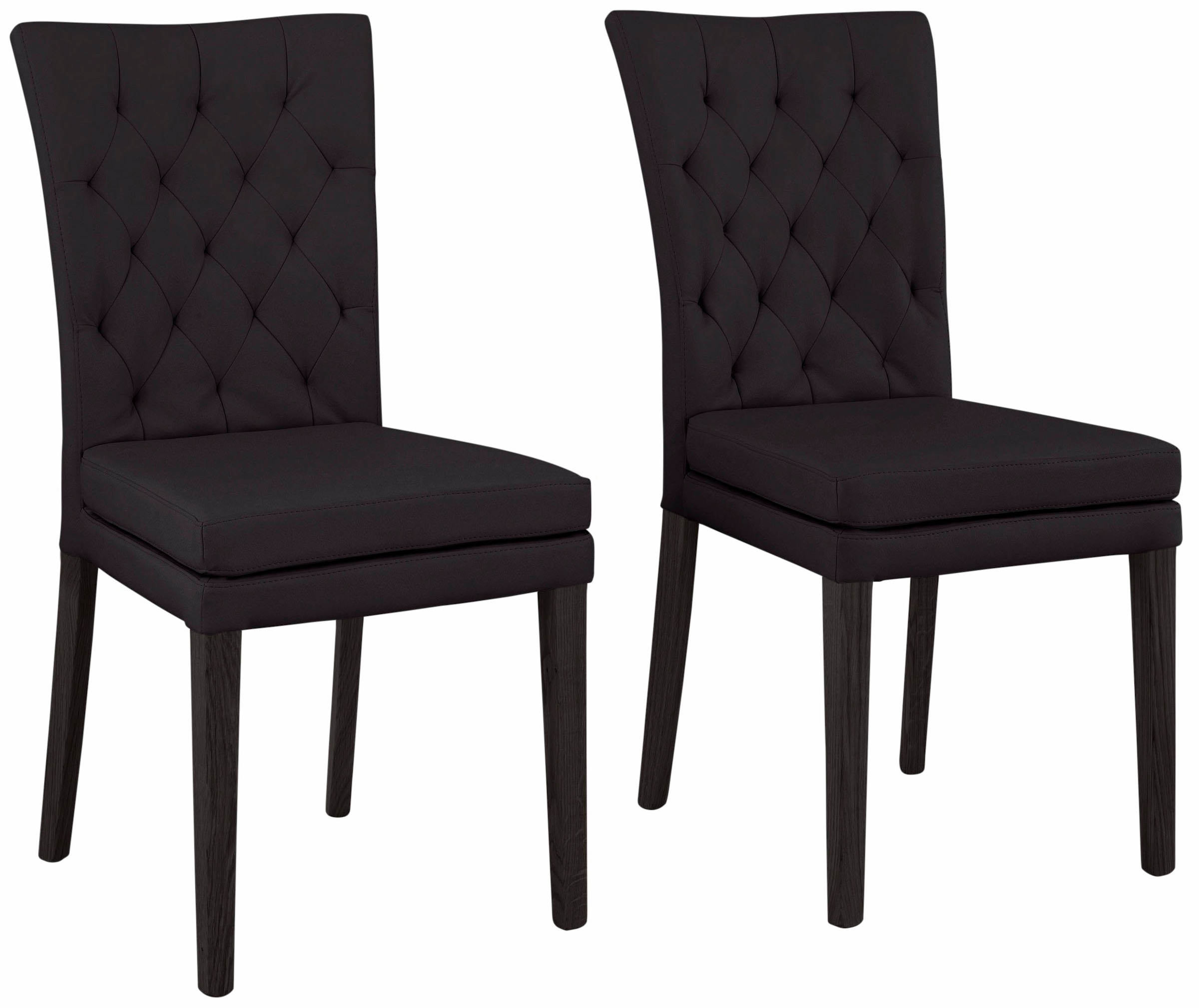Image of Home affaire 4-Fussstuhl "Colorado" (Set) 4 Stk.Beine aus Buche, wengefarben lackiert, Im 2er, 4er oder 6er-Set