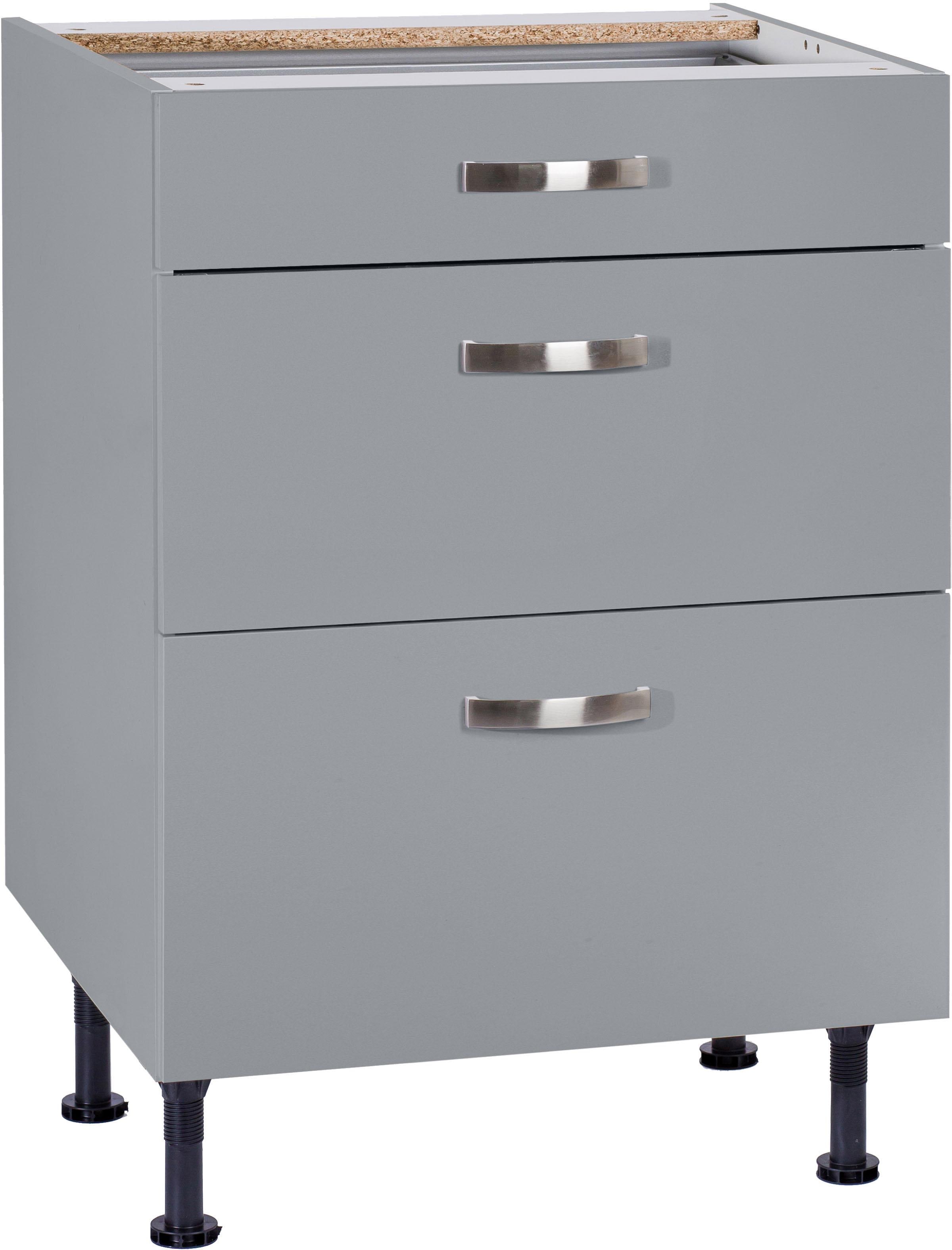 Image of KOCHSTATION Unterschrank "KS-Cara" Breite 60 cm, mit Vollauszügen und Soft-Close-Funktion