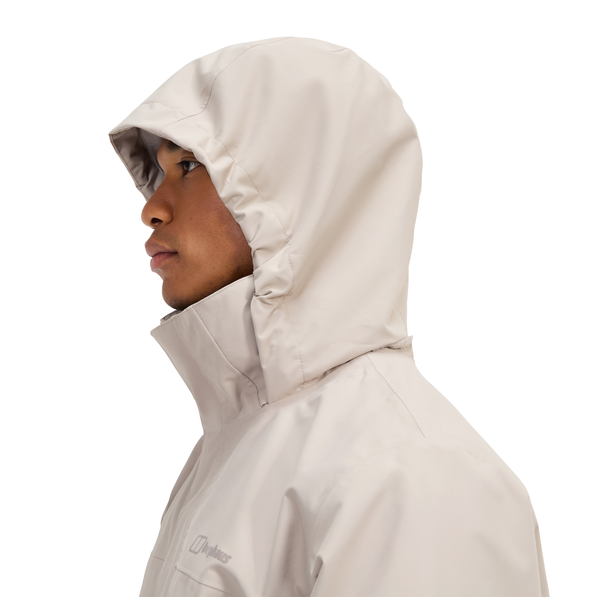 Berghaus Veste softshell »RG ALPHA 2.0 SHELL JKT AM« mit einrollbarer Kapuze, wasserdicht, atmungsaktiv