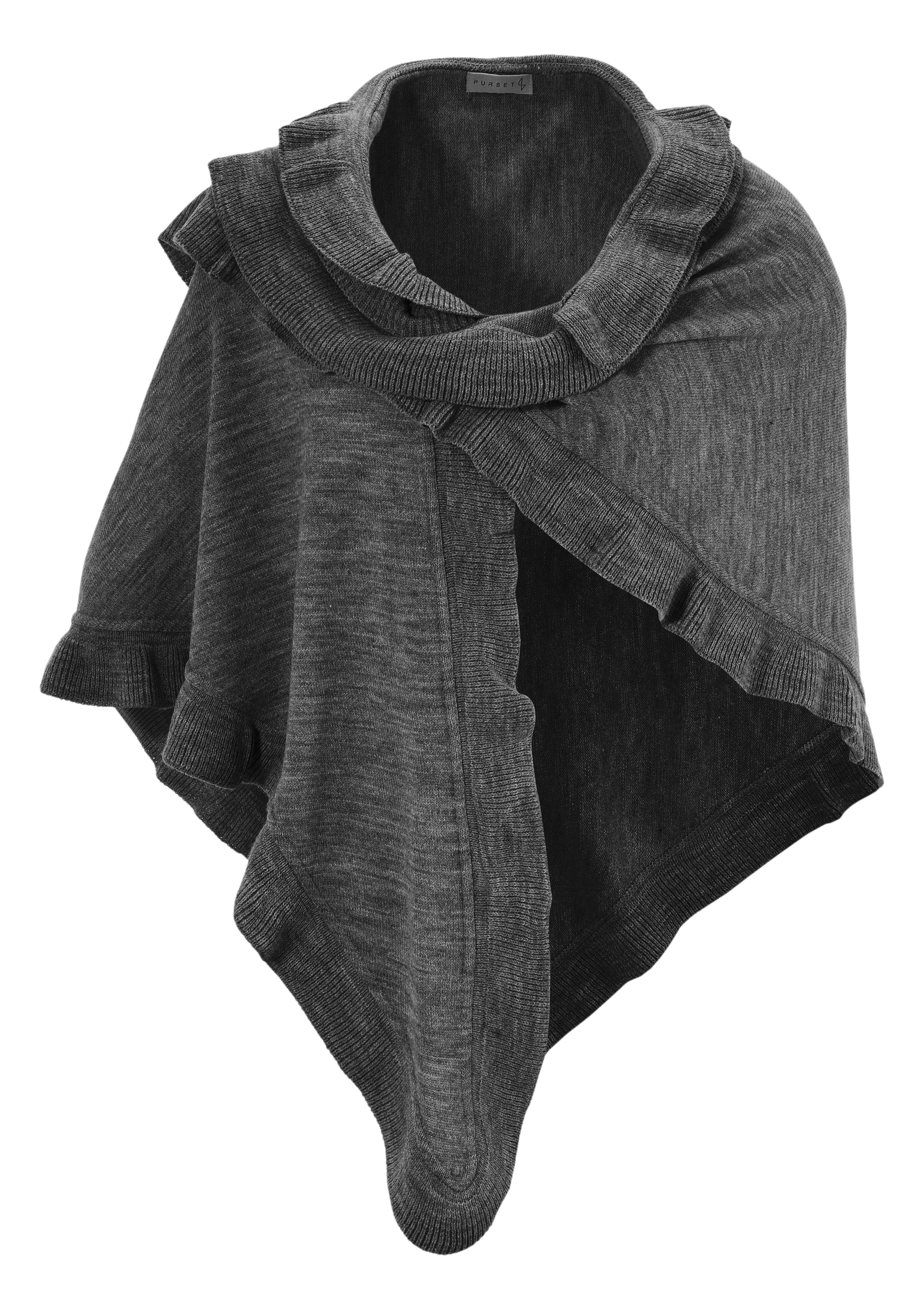 Image of PURSET Dreieckstuch, Damen, Trachtenponcho mit Rüschen bei Ackermann Versand Schweiz