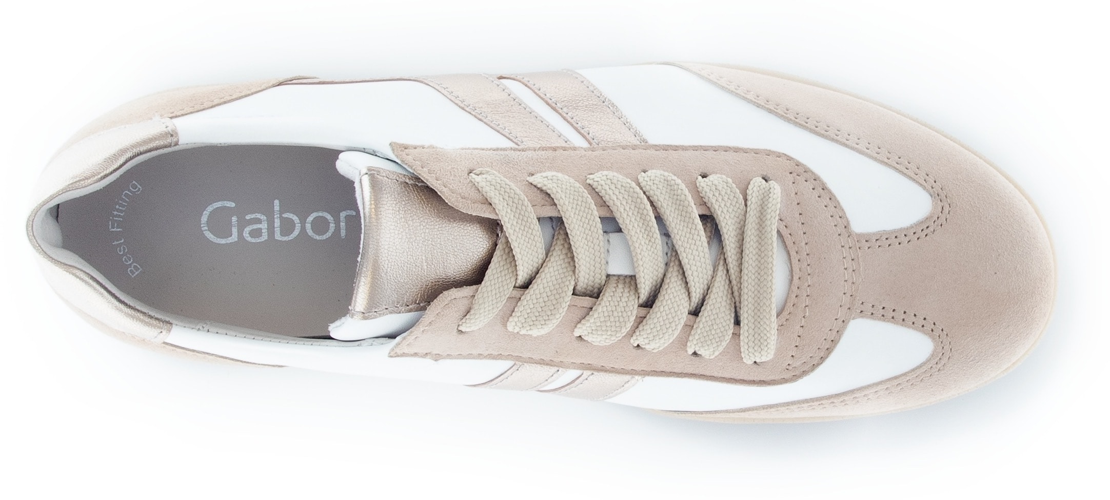 Gabor  Freizeitschuh, Halbschuh, Schnürschuh mit gepolstertem Schaftrand