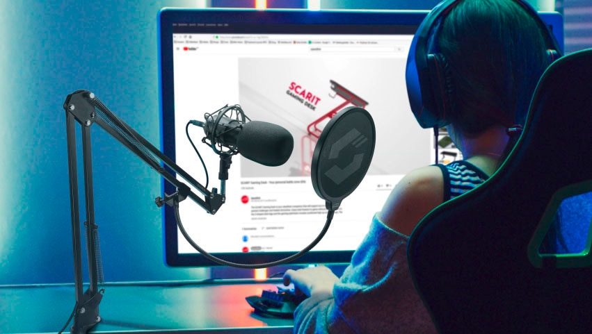 Speedlink Streaming-Mikrofon »VOLITY READY Streaming Starter Set«, für Gaming/Computer/Notebook/Laptop, Mikrofon, Mikrofonarm, Windschutz
