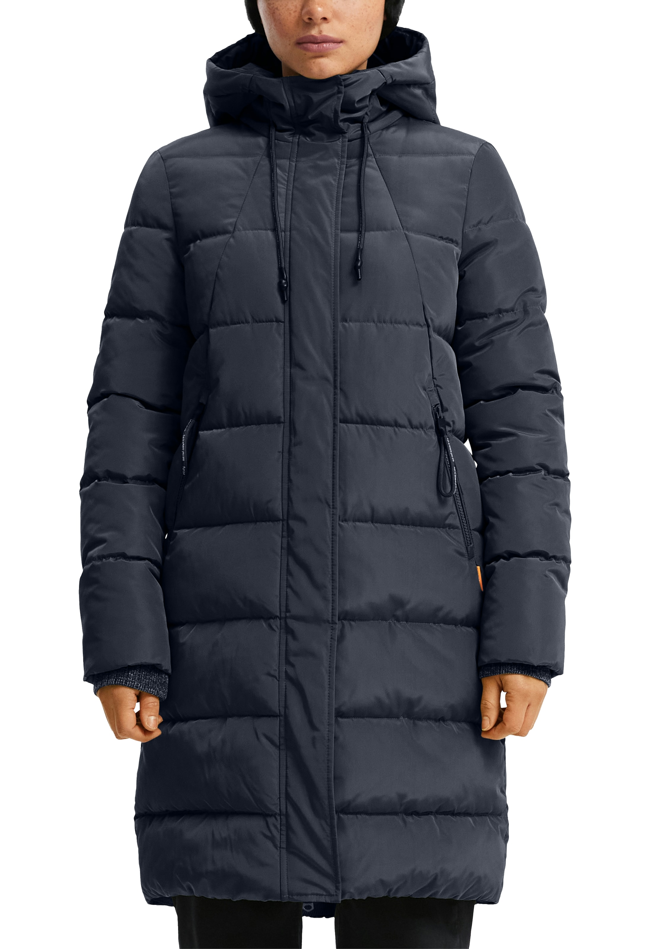 Image of QS Steppjacke mit Kapuze lang, mit Kapuze