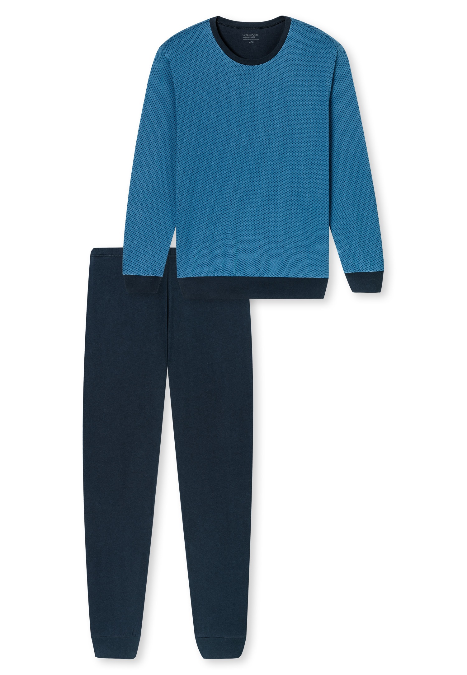 uncover by SCHIESSER Pyjama »Uncover Nightwear« 2 pièces manches longues, col rond, qualité jersey simple, doux