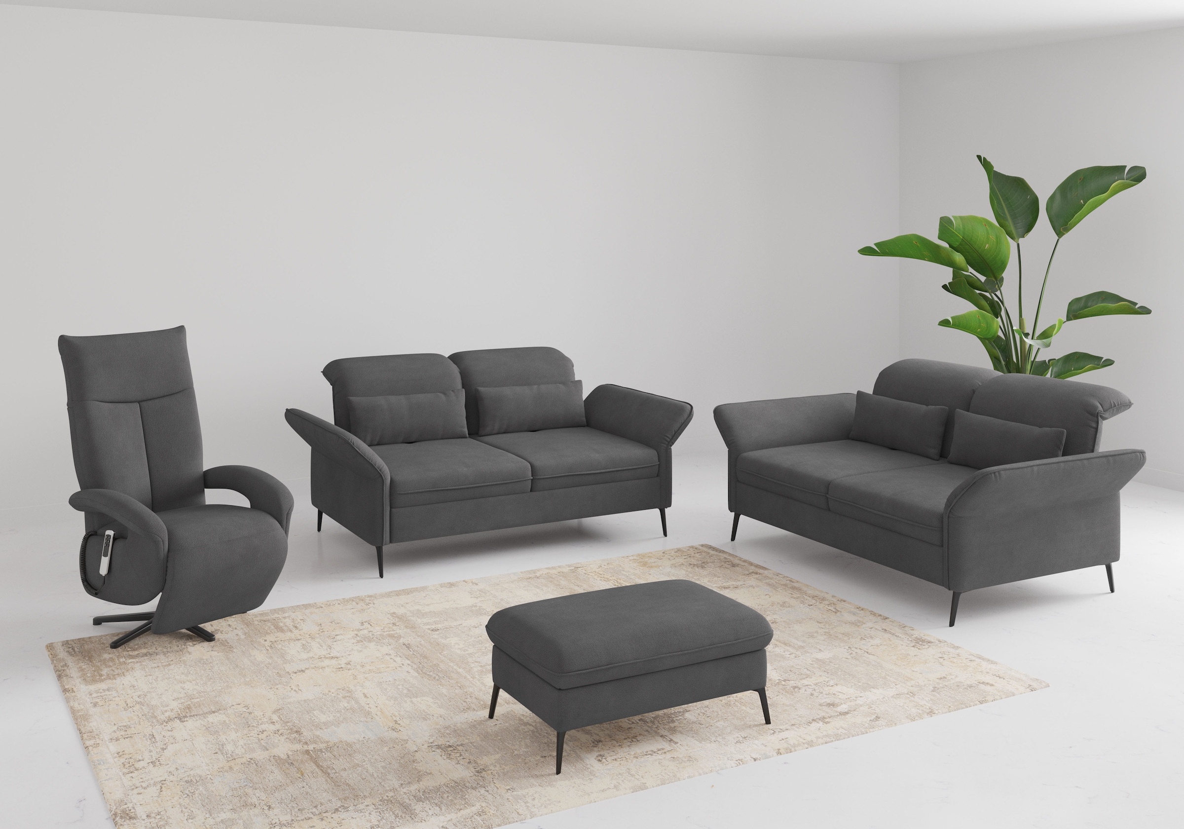 sit&more 2,5-Sitzer »Emely«, mit Sitztiefenverstellung, optional mit Bettfunktion