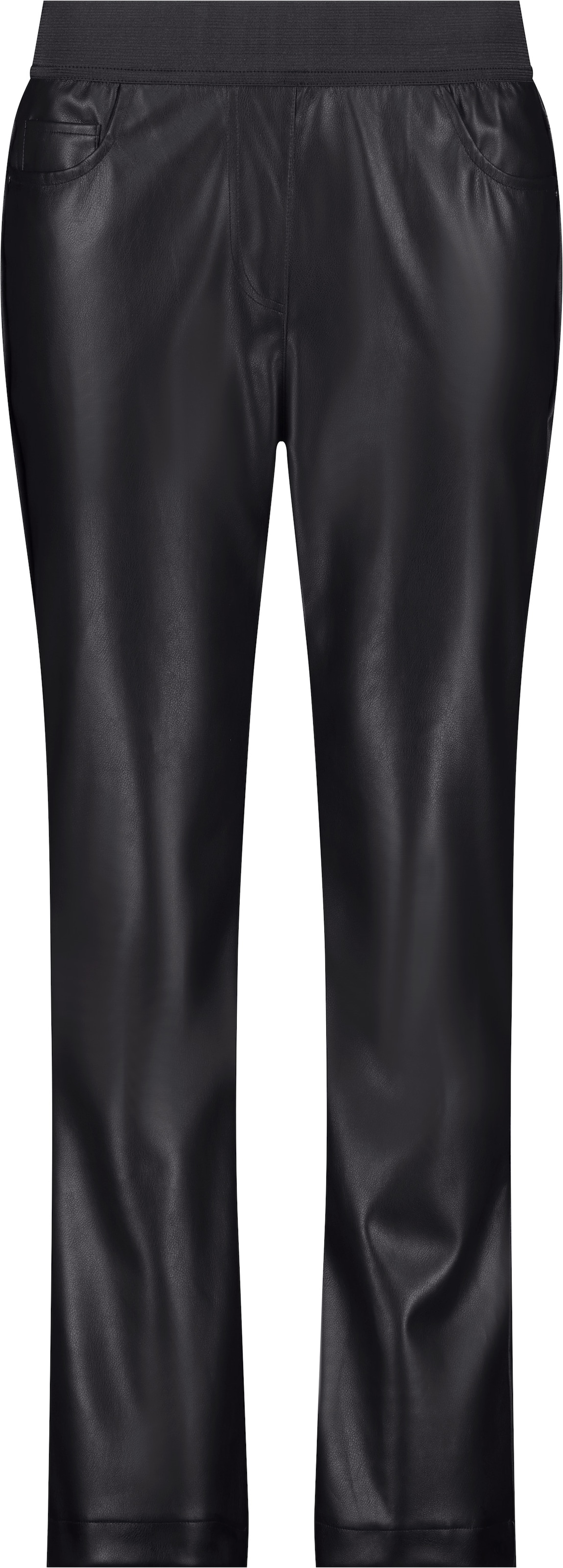 Monari Lederimitathose »Hose Lederimitat Schlupf«  mit elastischem Bund