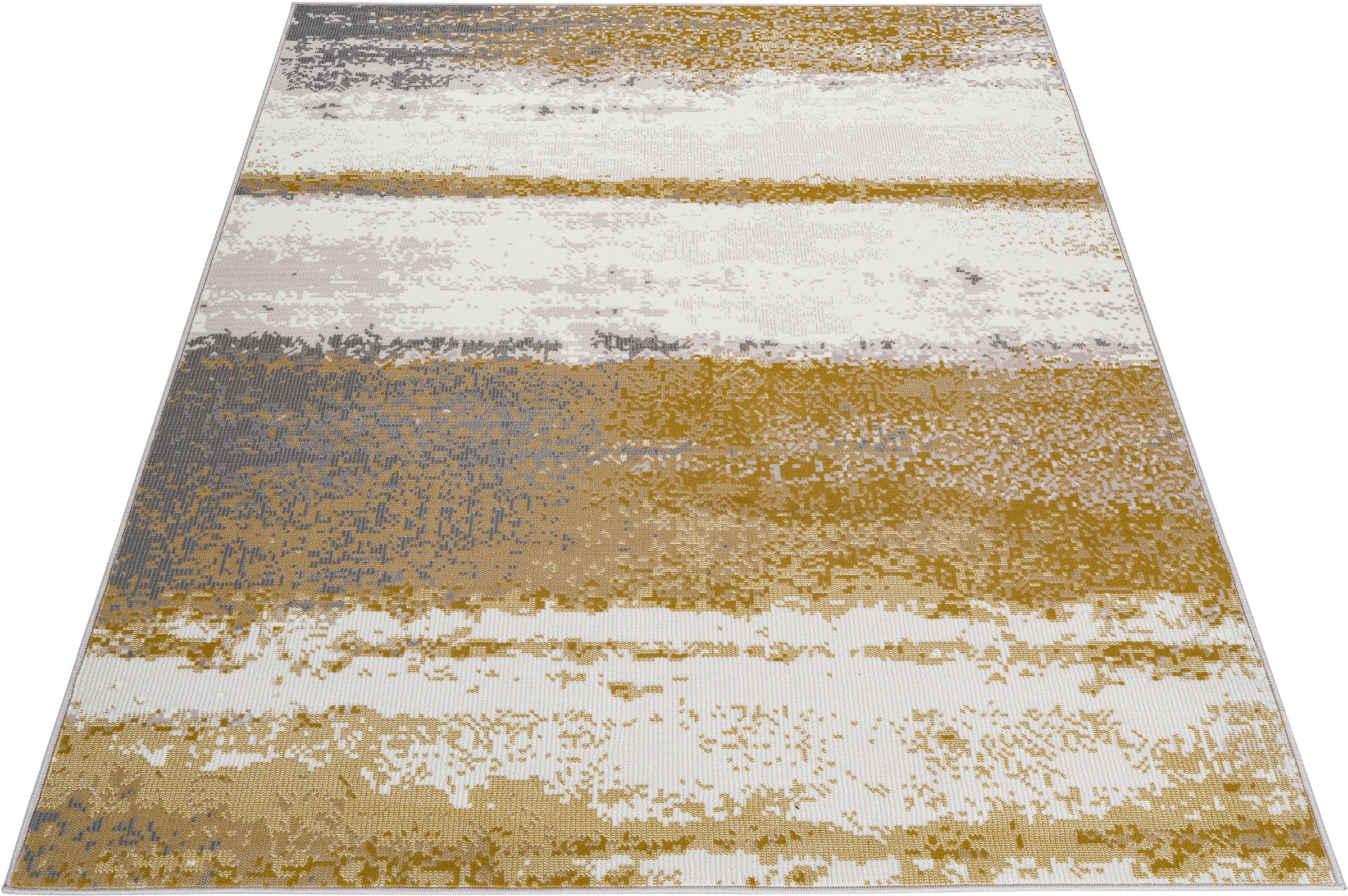 Image of my home Teppich »Arno«, rechteckig, 10 mm Höhe, Streifen-Optik, Wohnzimmer bei Ackermann Versand Schweiz