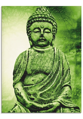 Glasbild »Buddha«, Religion, (1 St.)