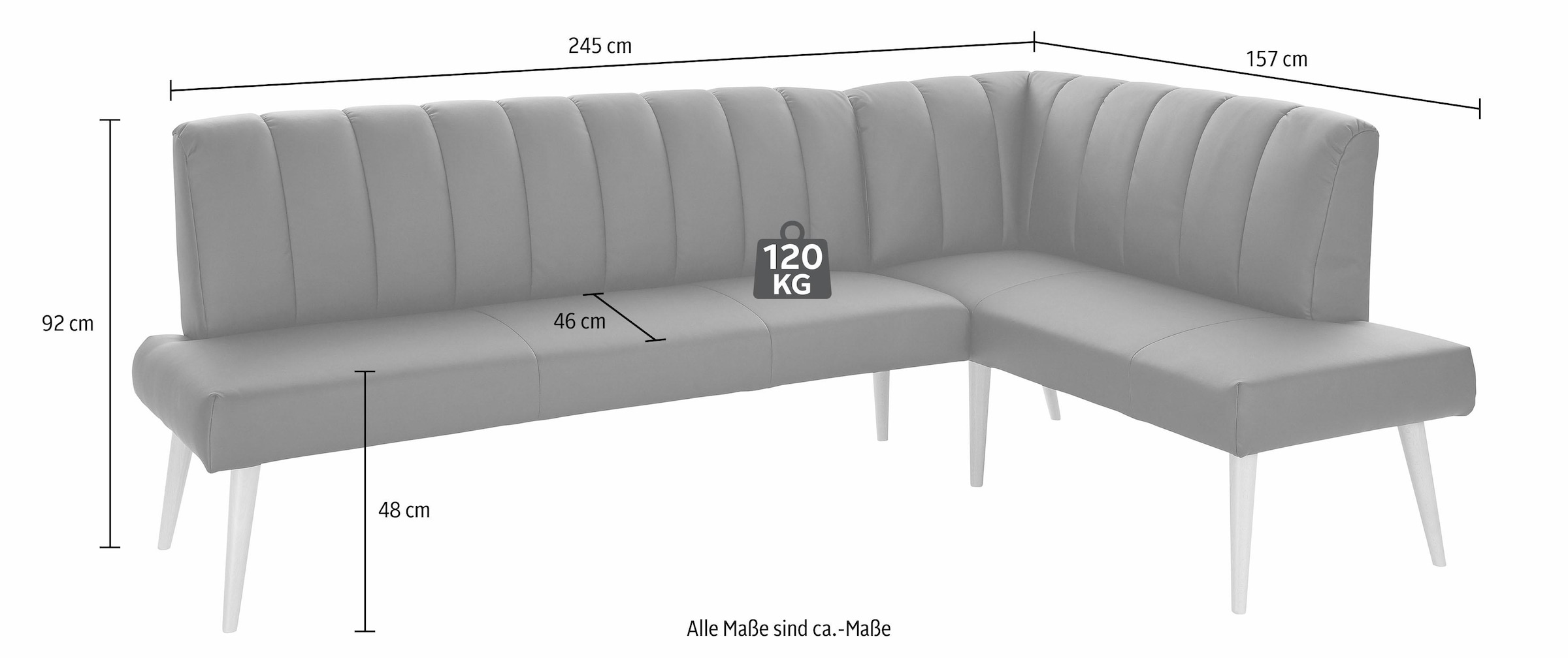 exxpo - sofa fashion Eckbank »Costa«, Frei im Raum stellbar