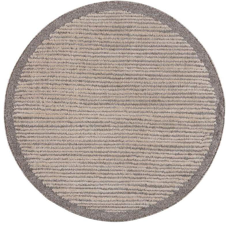 Carpet City Teppich »Art 2231«, rund, 7 mm Höhe, Kurzflor, Streifen-Muster, ideal für Flur & Diele