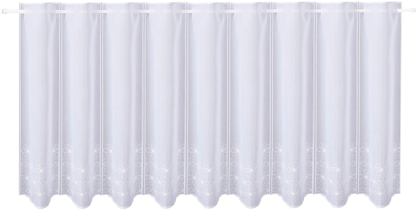 Image of Gerster Scheibengardine nach Mass »Jenny«, (1 St.), Stickereipanneau mit Blüten bestickt bei Ackermann Versand Schweiz