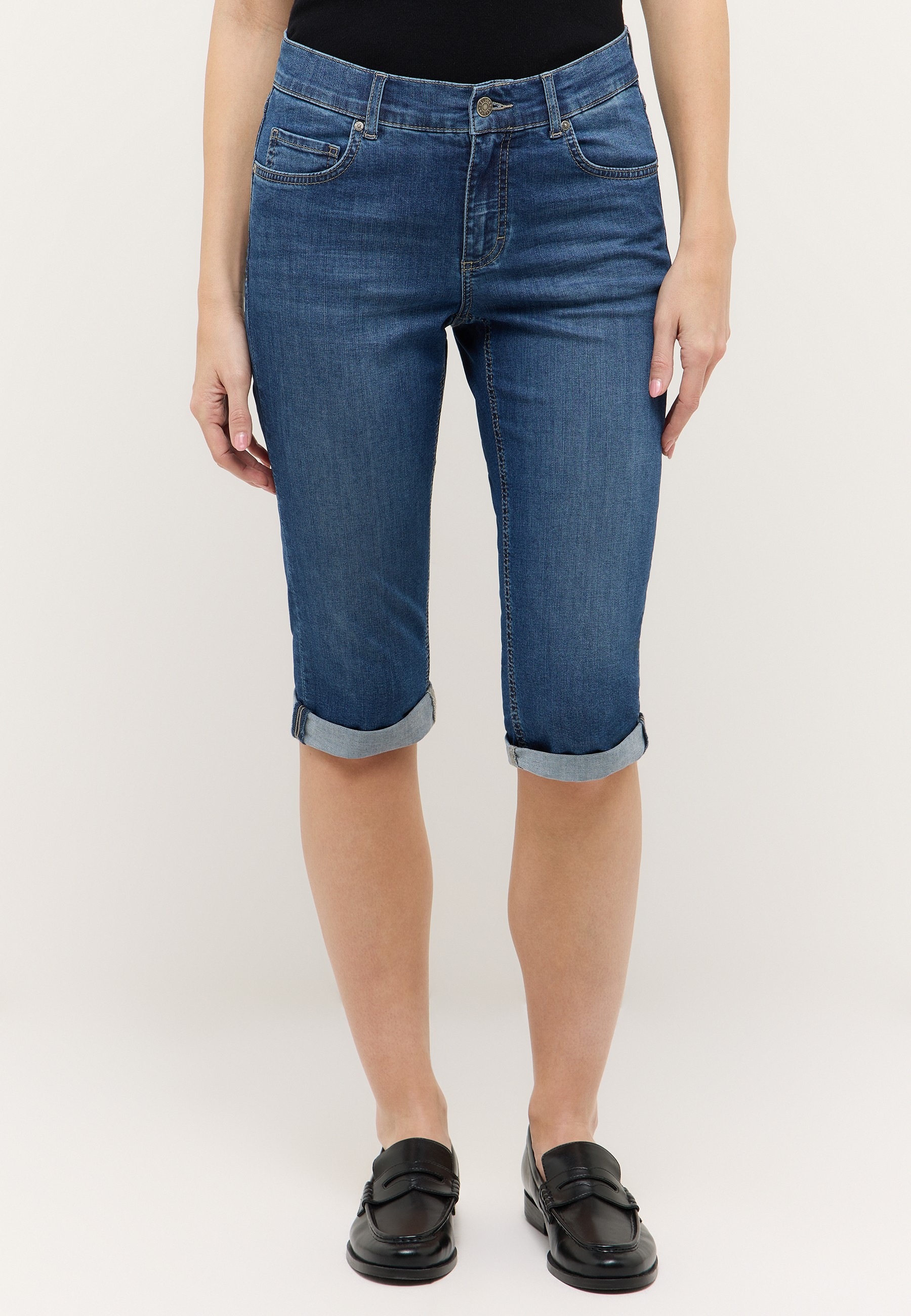 Image of ANGELS Slim-fit-Jeans "CAPRI TURN UP" im Five-Pocket Style