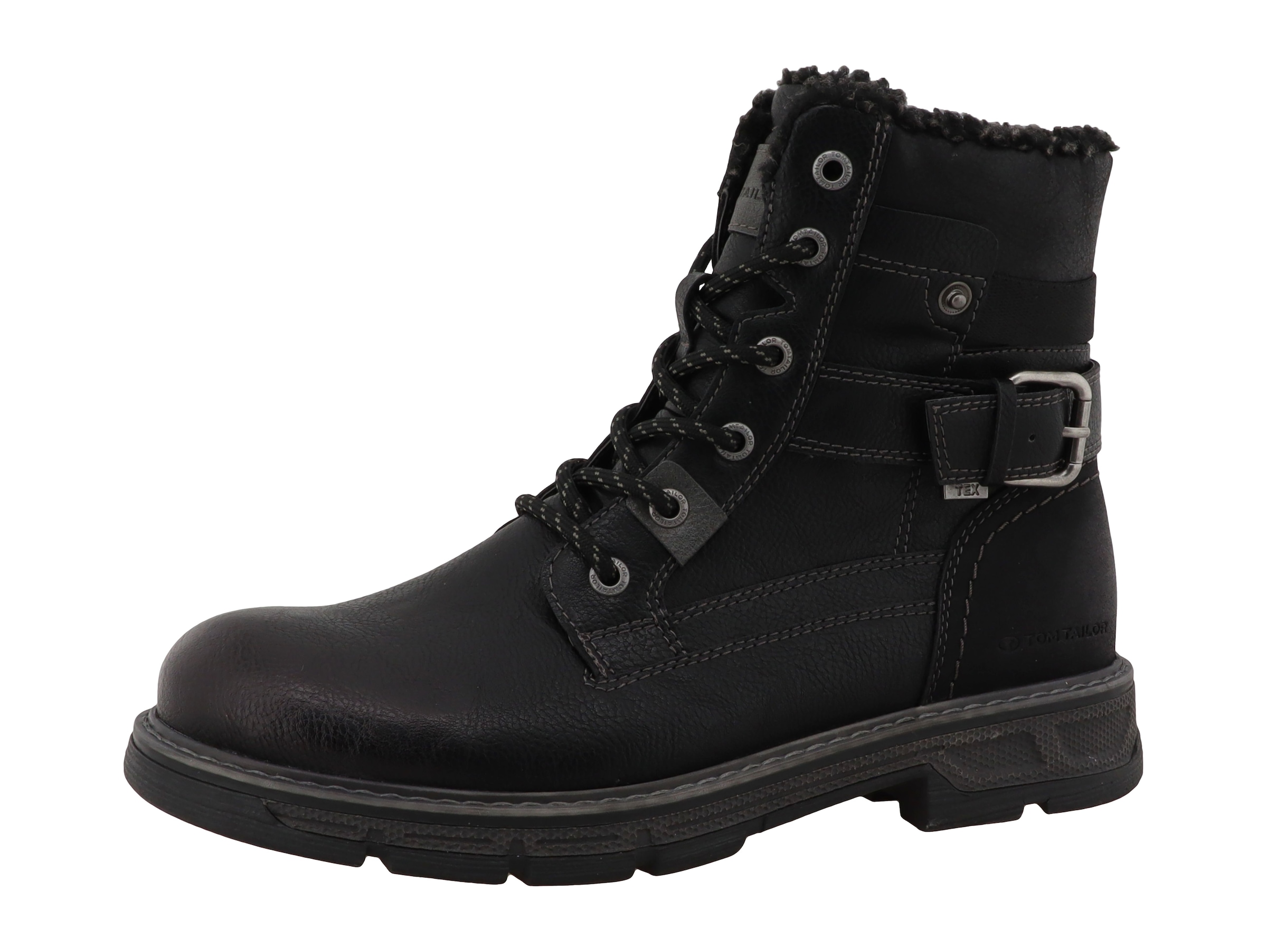 TOM TAILOR Bottes d'hiver  bottines à lacets avec revêtement TEX déperlant