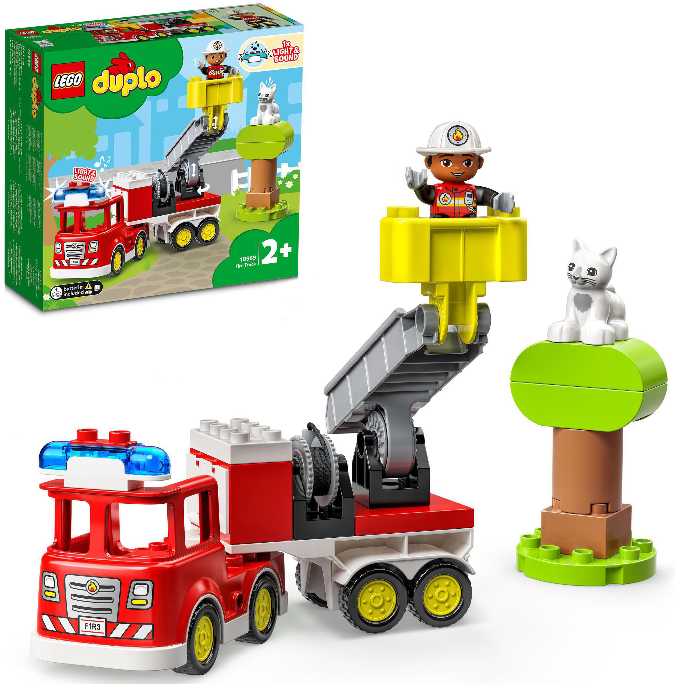 Konstruktionsspielsteine »Feuerwehrauto (10969), LEGO® DUPLO«, (21 St.), mit Sirene...