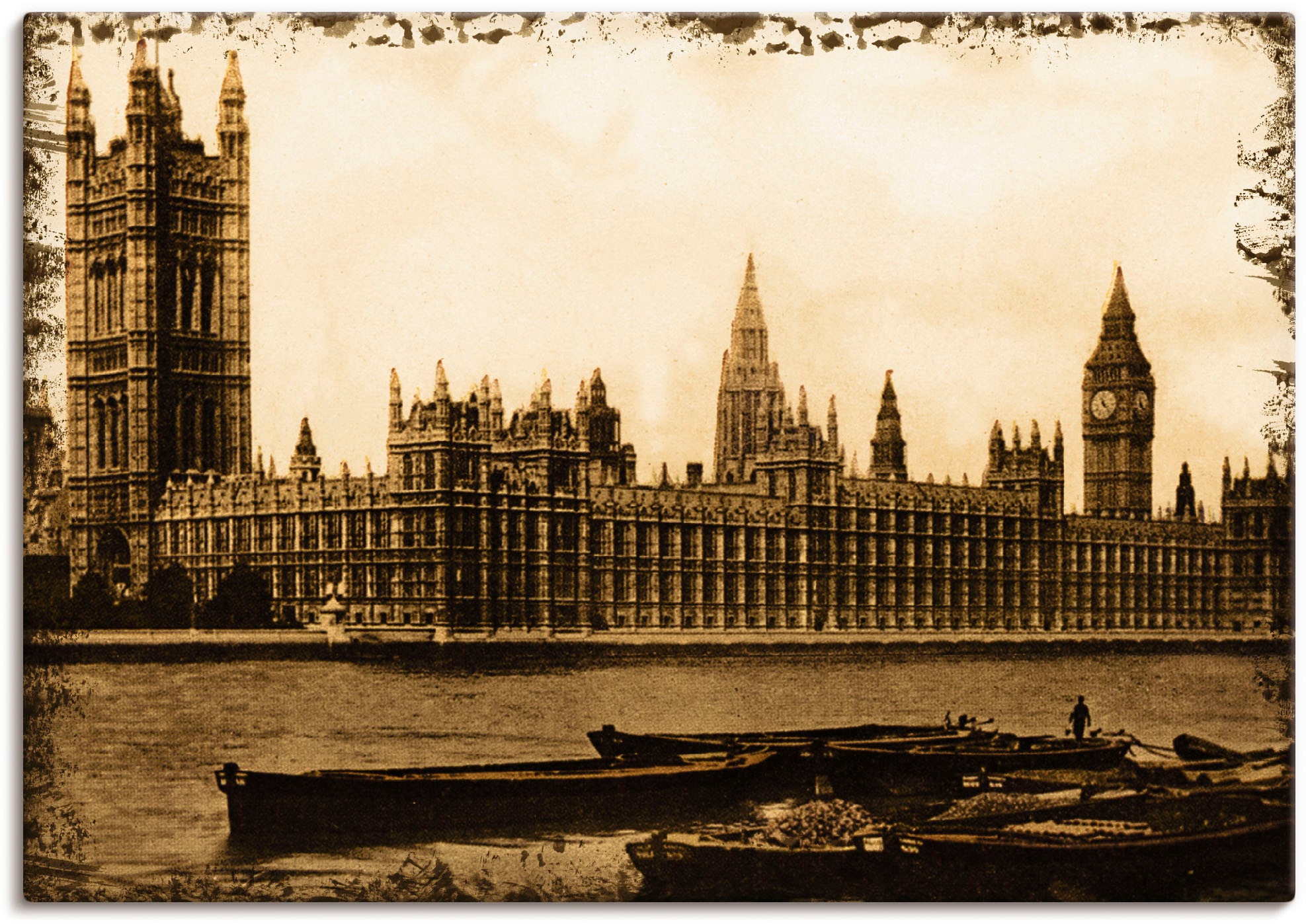 Image of Artland Wandbild »London: House of Parliament«, Gebäude, (1 St.), in vielen Grössen & Produktarten -Leinwandbild, Poster, Wandaufkleber / Wandtattoo auch für Badezimmer geeignet bei Ackermann Versand Schweiz