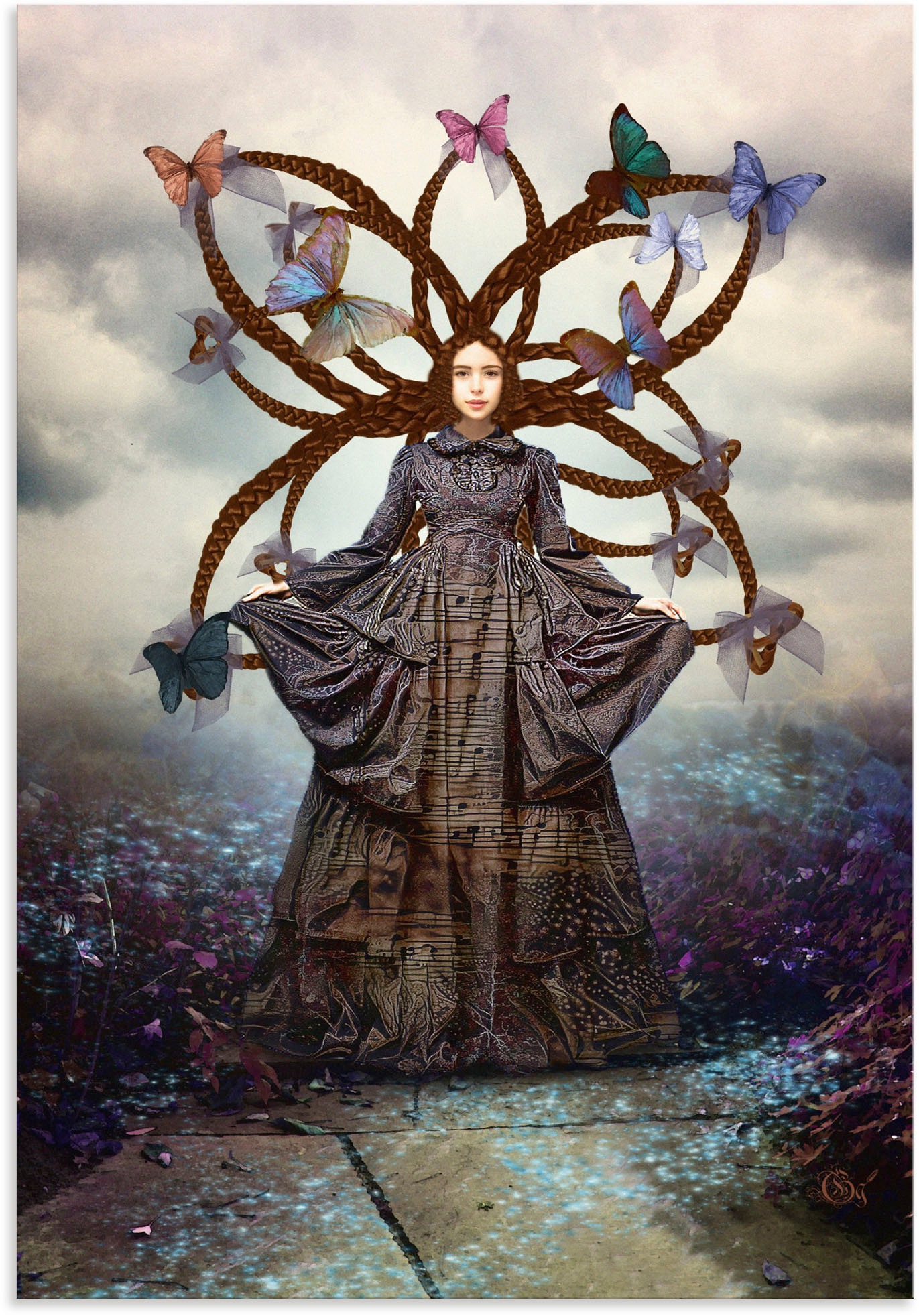 Image of Artland Wandbild »Verflechtungen«, Märchenbilder, (1 St.), in vielen Grössen & Produktarten - Alubild / Outdoorbild für den Aussenbereich, Leinwandbild, Poster, Wandaufkleber / Wandtattoo auch für Badezimmer geeignet bei Ackermann Versand Schweiz