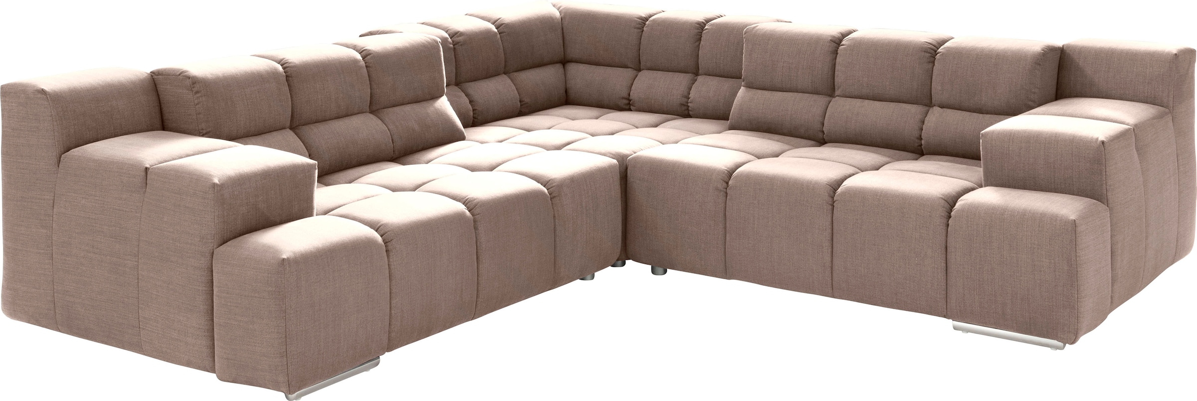 designwerk Ecksofa »Temple L-Form, tolles Designsofa«, mit Sitztiefenverstellung