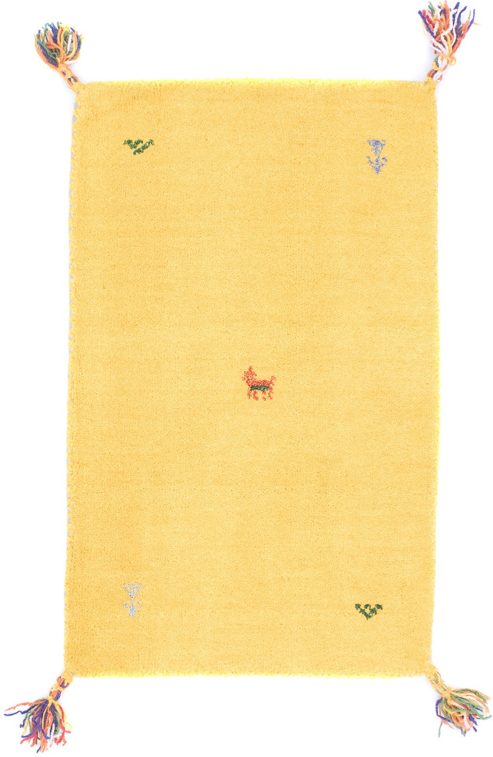 morgenland Wollteppich »Gabbeh Teppich Agra«, rechteckig, 14 mm Höhe, Kurzflor
