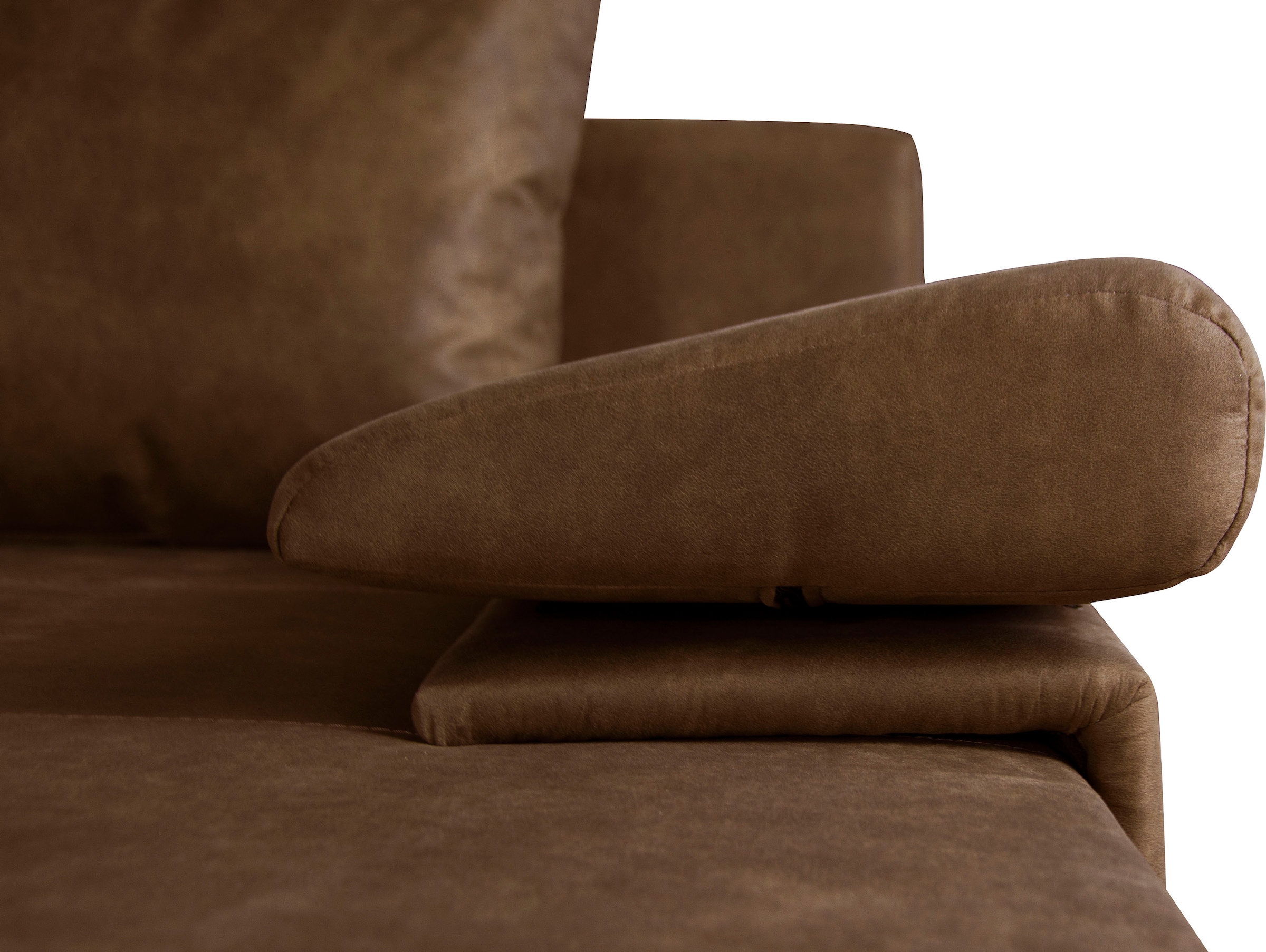 Home affaire Wohnlandschaft »Acra U-Form« mit Bettfunktion und Bettkasten, in Mattenoptik