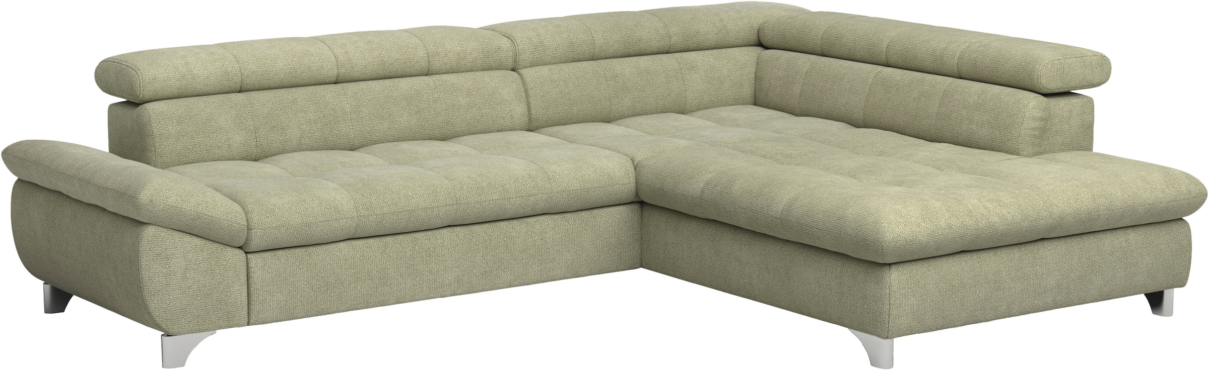 COTTA Ecksofa »Gemini L-Form«, mit Kopfteilverstellung, wahlweise mit Bettfunktion