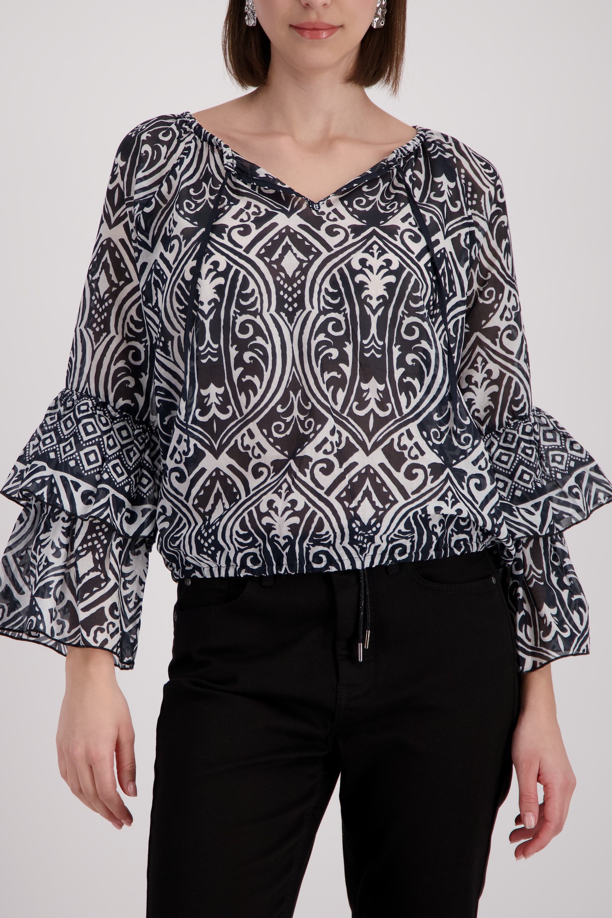 Image of Monari Schlupfbluse mit Alloverprint