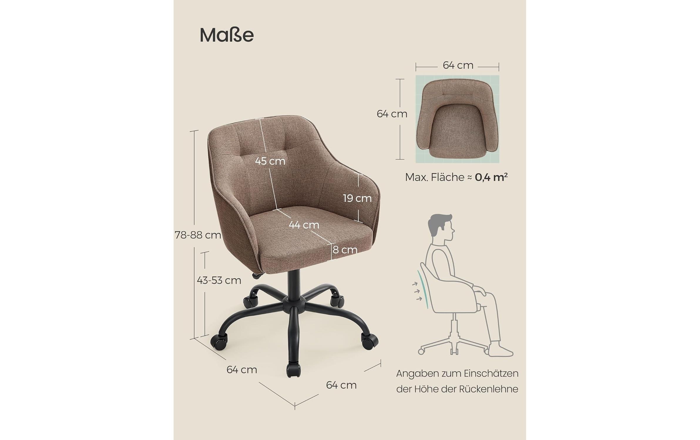 SONGMICS Bürostuhl »mit Fusskreuz« ()