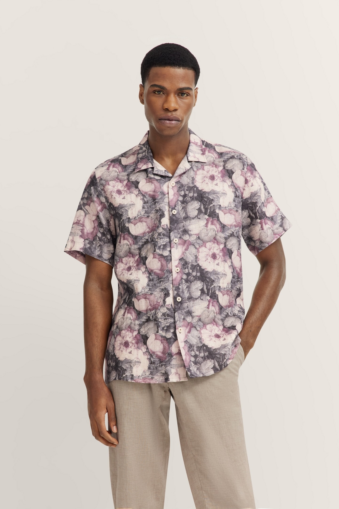 Image of bugatti Kurzarmhemd mit Blumenmuster