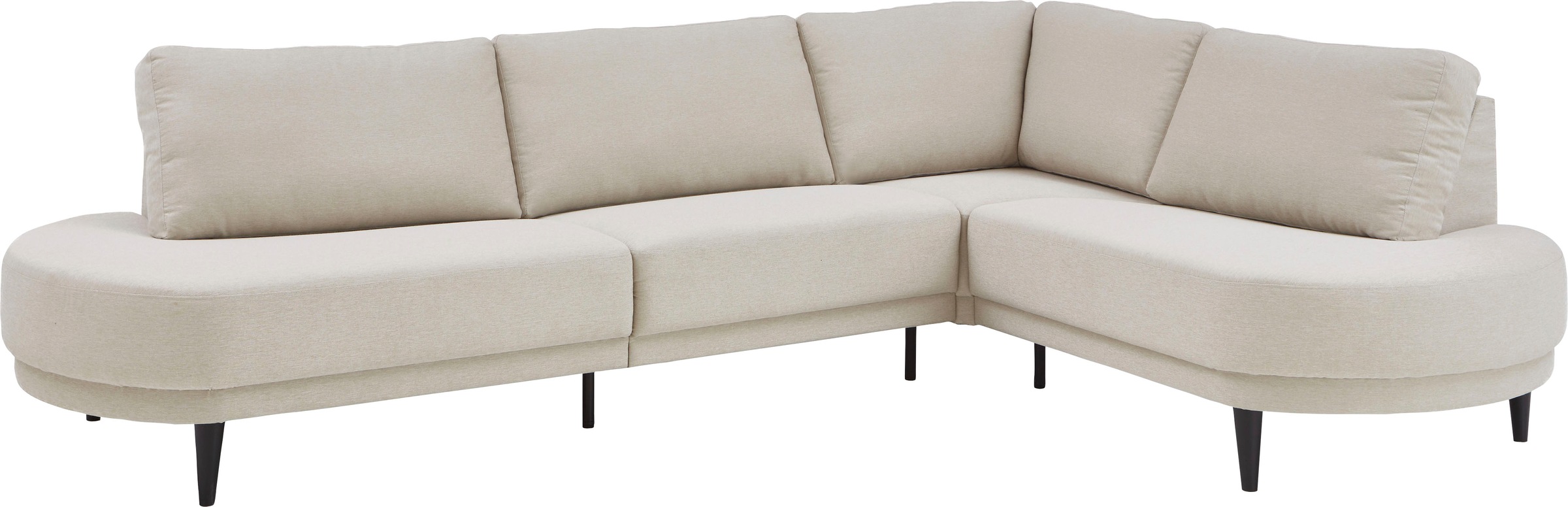 ATLANTIC home collection Ecksofa »Ronny L-Form«, mit Wellenunterfederung, rechts/links montierbar