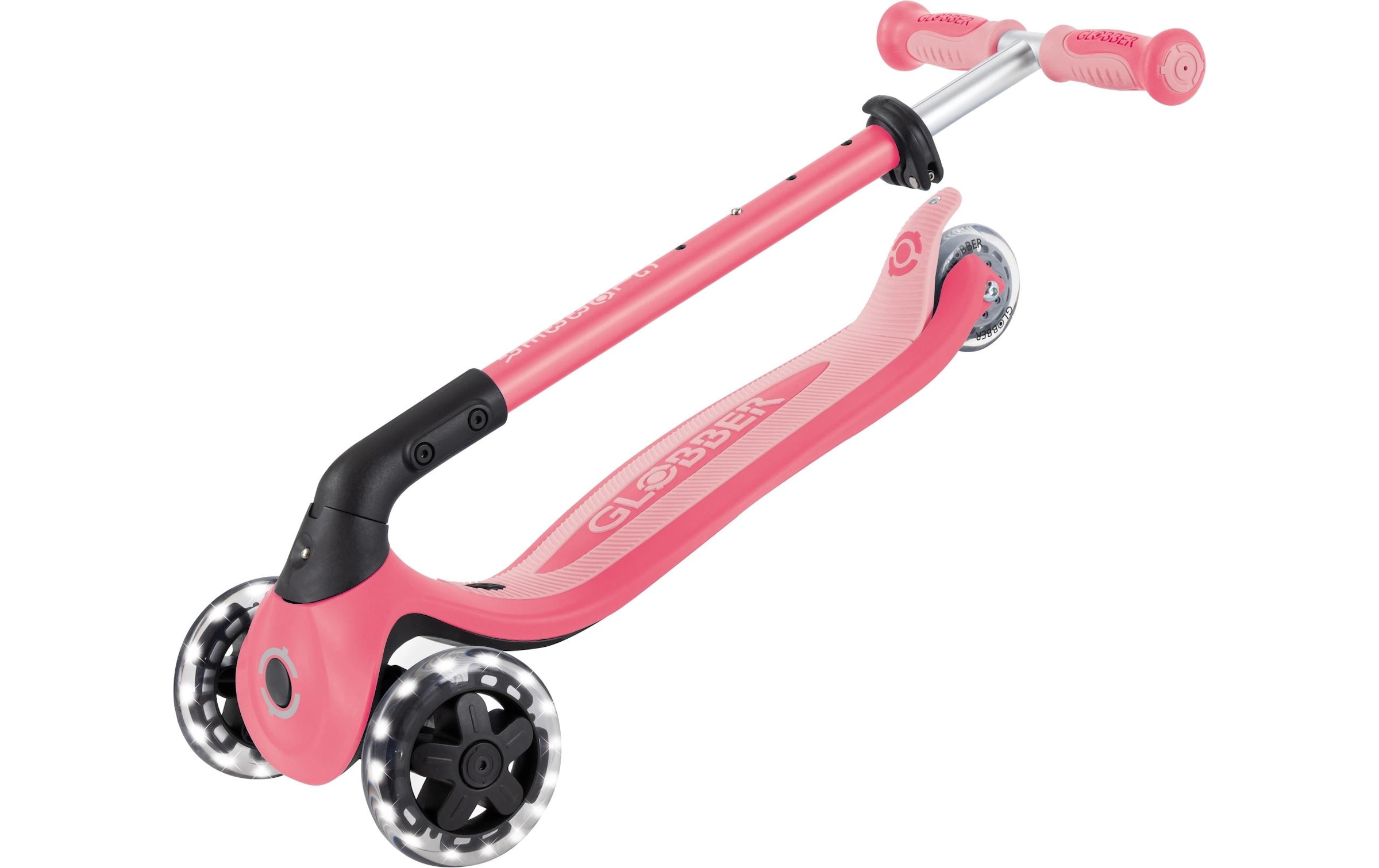Globber Scooter »GO-UP BABY 360 LIGHTS, mit Leuchtrollen und Leuchtmodul« Aufsitzrad, Laufrad und Scooter in Einem