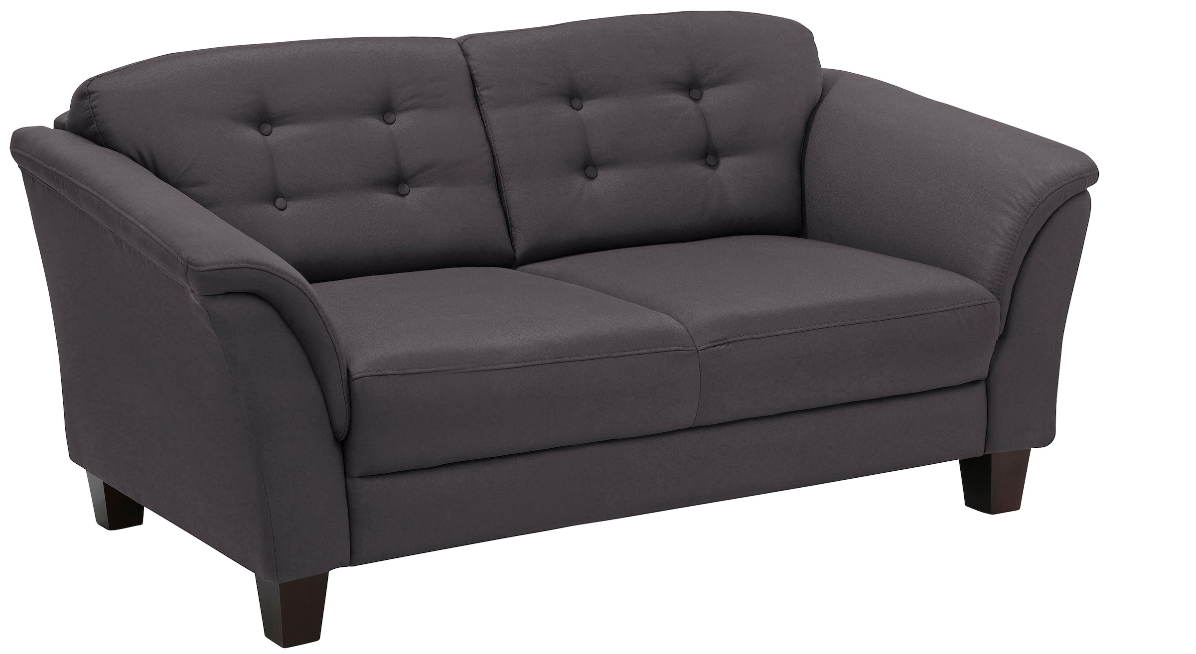 Home affaire 3-Sitzer »Trondheim« mit Federkern, Knopfheftung im Rücken, Füsse Buche