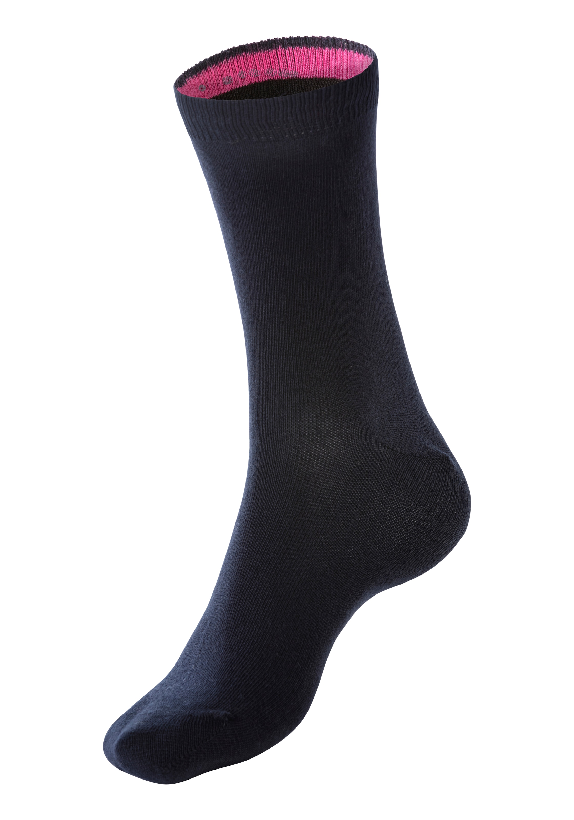 Bench. Socken, (Dose, 4 Paar), mit farbigen Innenbündchen, sortiert in edler Geschenkdose