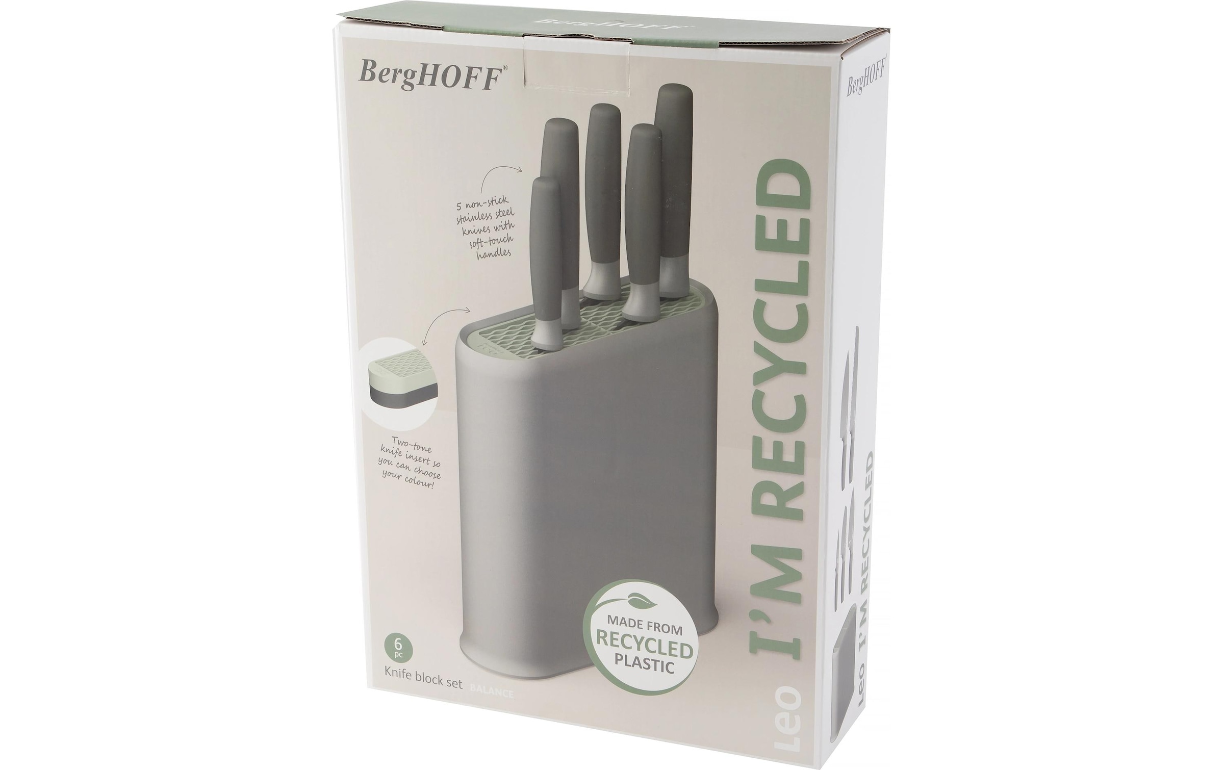 BergHOFF Messerblock »mit Messer Leo Balance« 6 tlg.