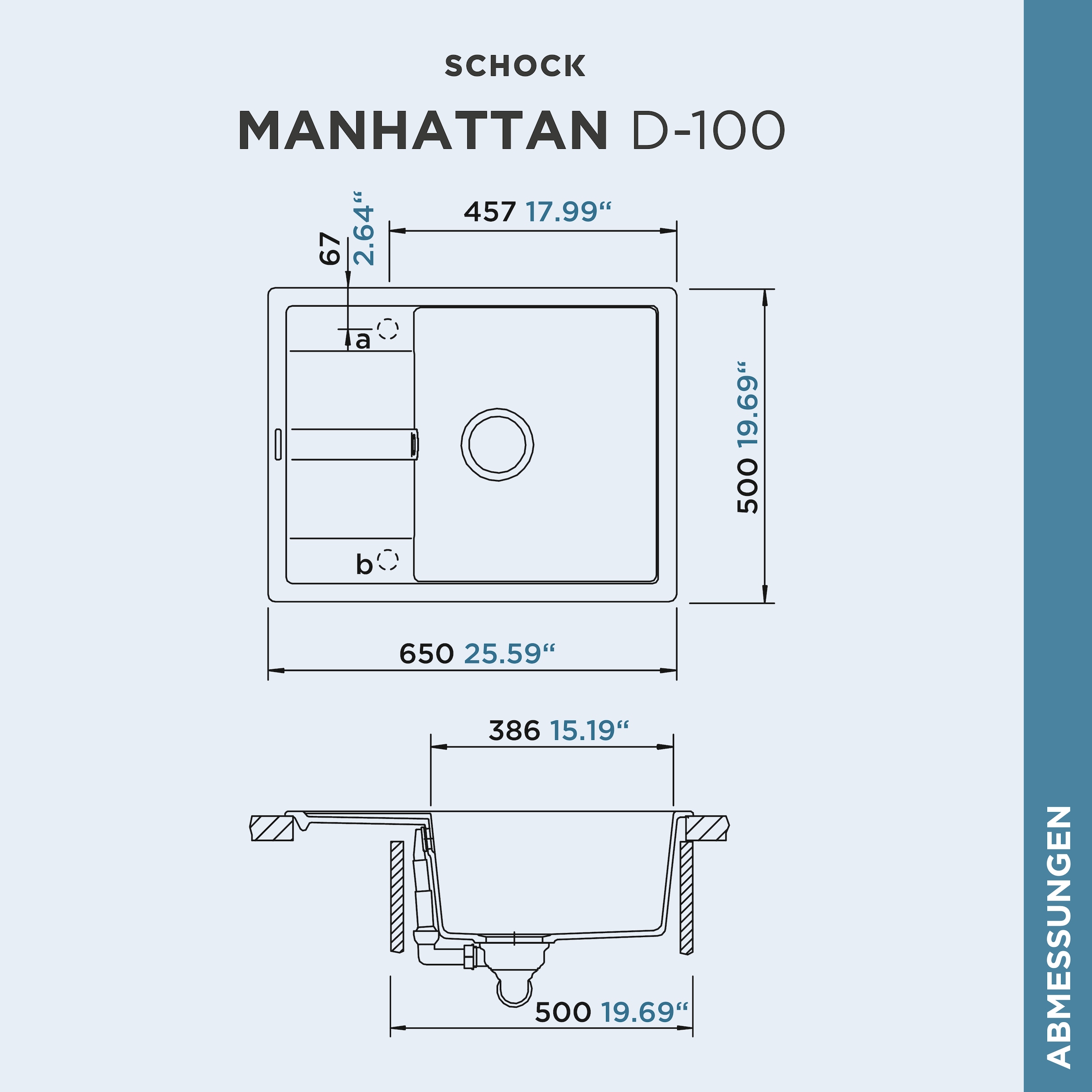 Schock Évier en granit »Lucca Plus«