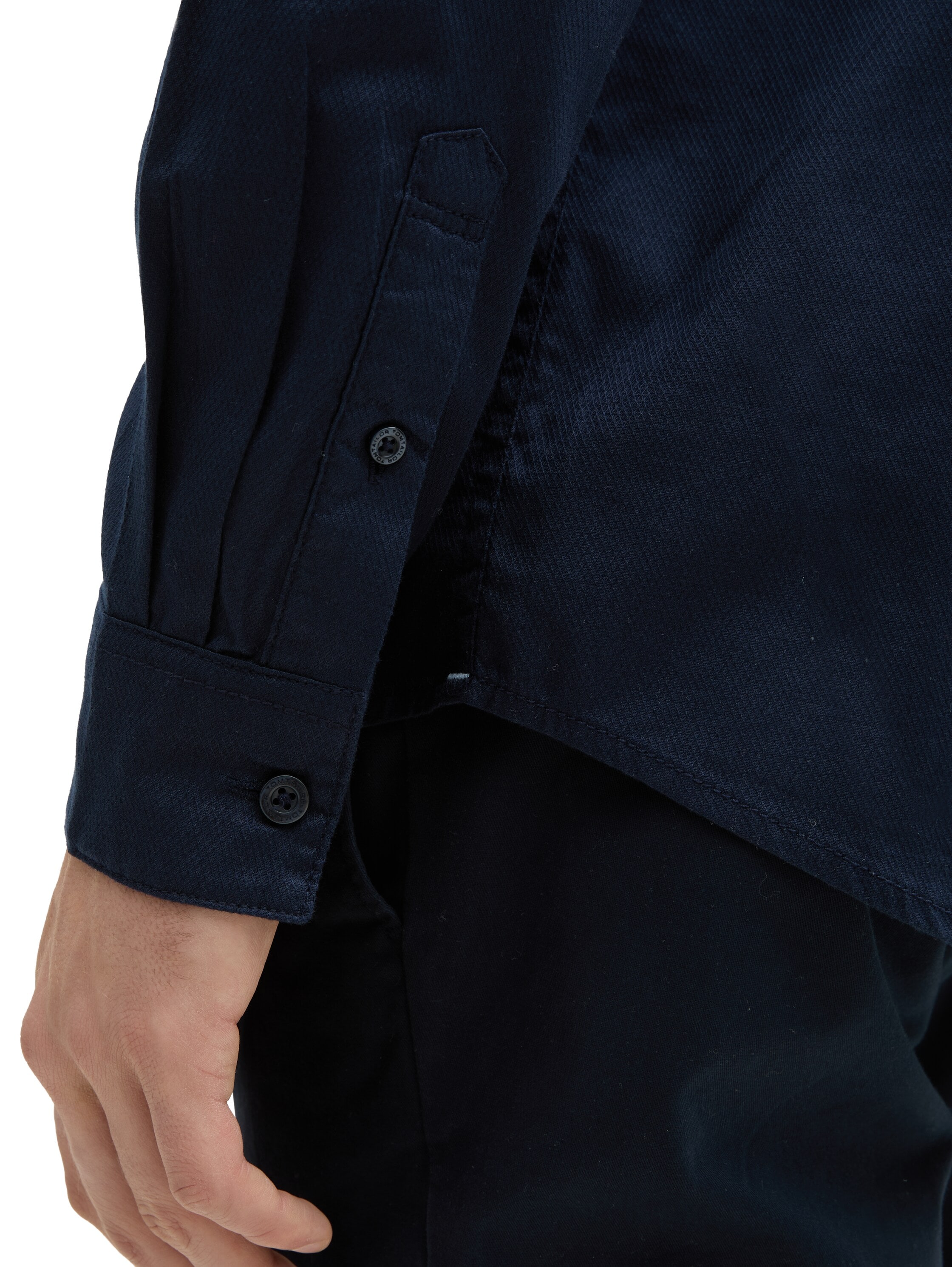 TOM TAILOR Langarmhemd, mit Logo Stickerei