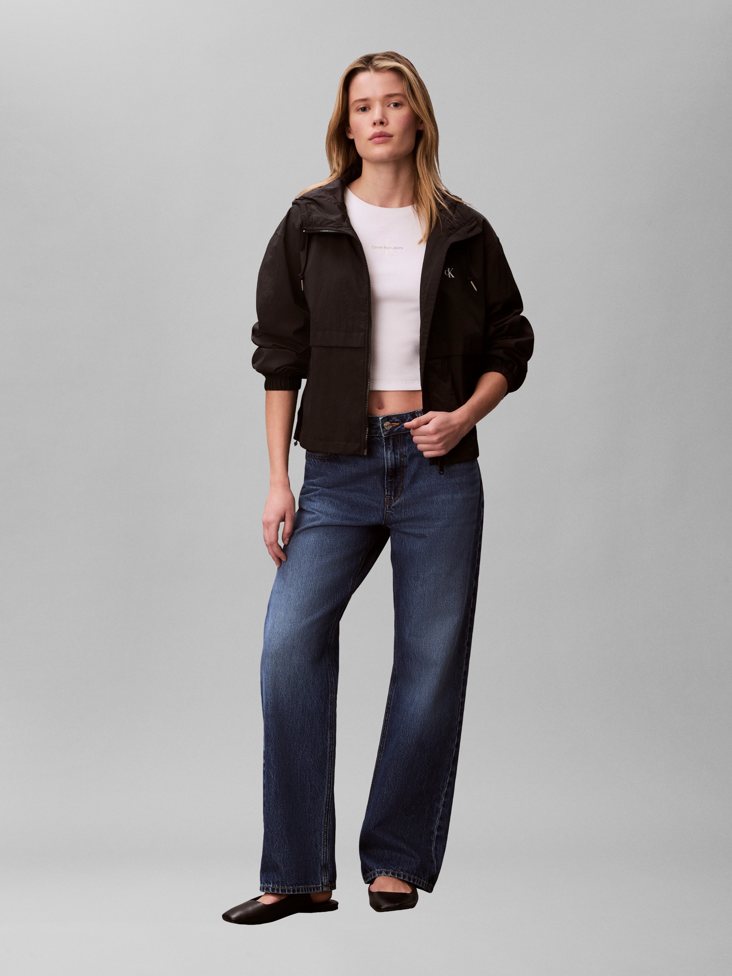 Calvin Klein Jeans Coupe-vent avec capuche coupe régulière avec capuche