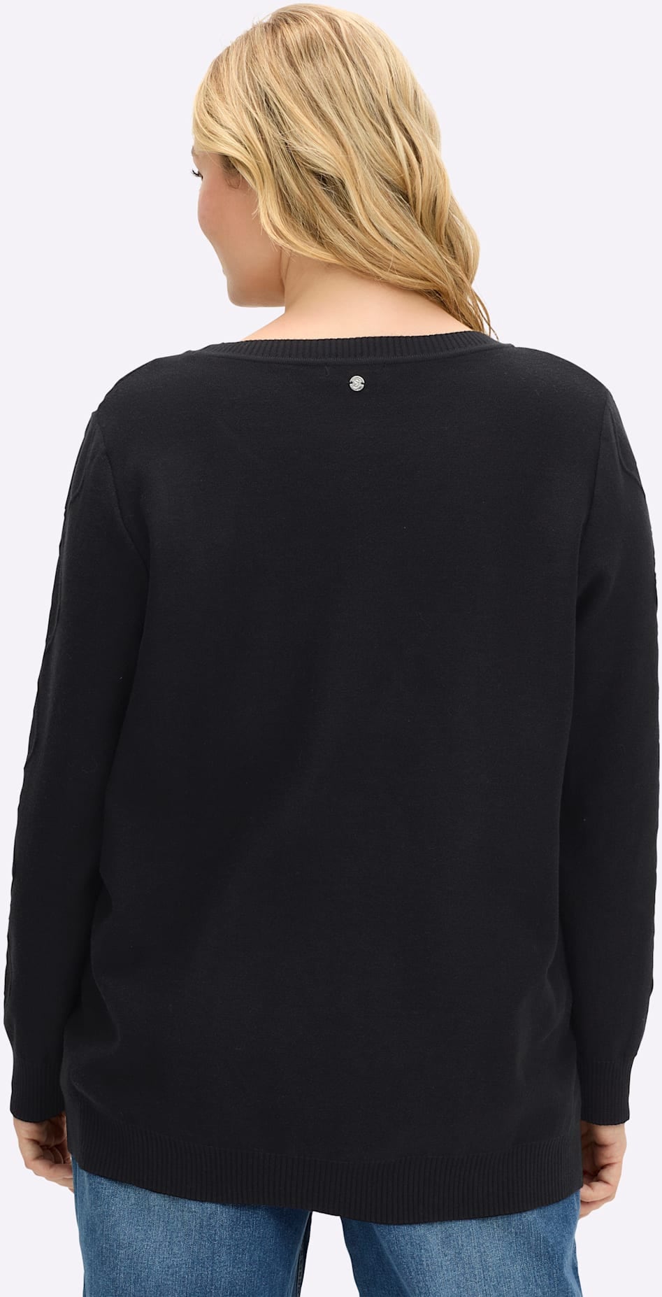 Sheego Pull à col rond »Pullover«