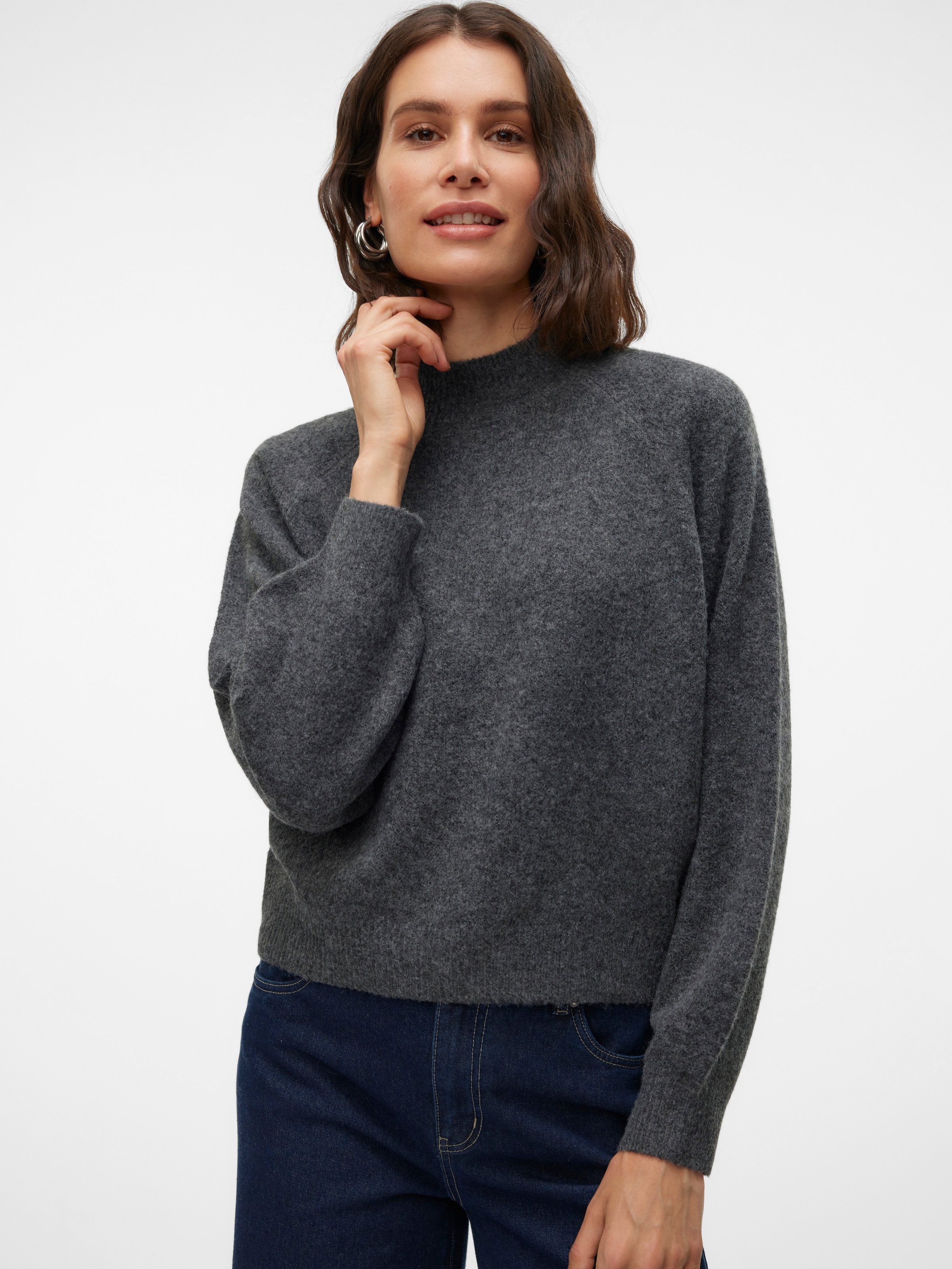 Vero Moda Pull en tricot »VMLEAF LS HIGH NECK PULLOVER ENT«