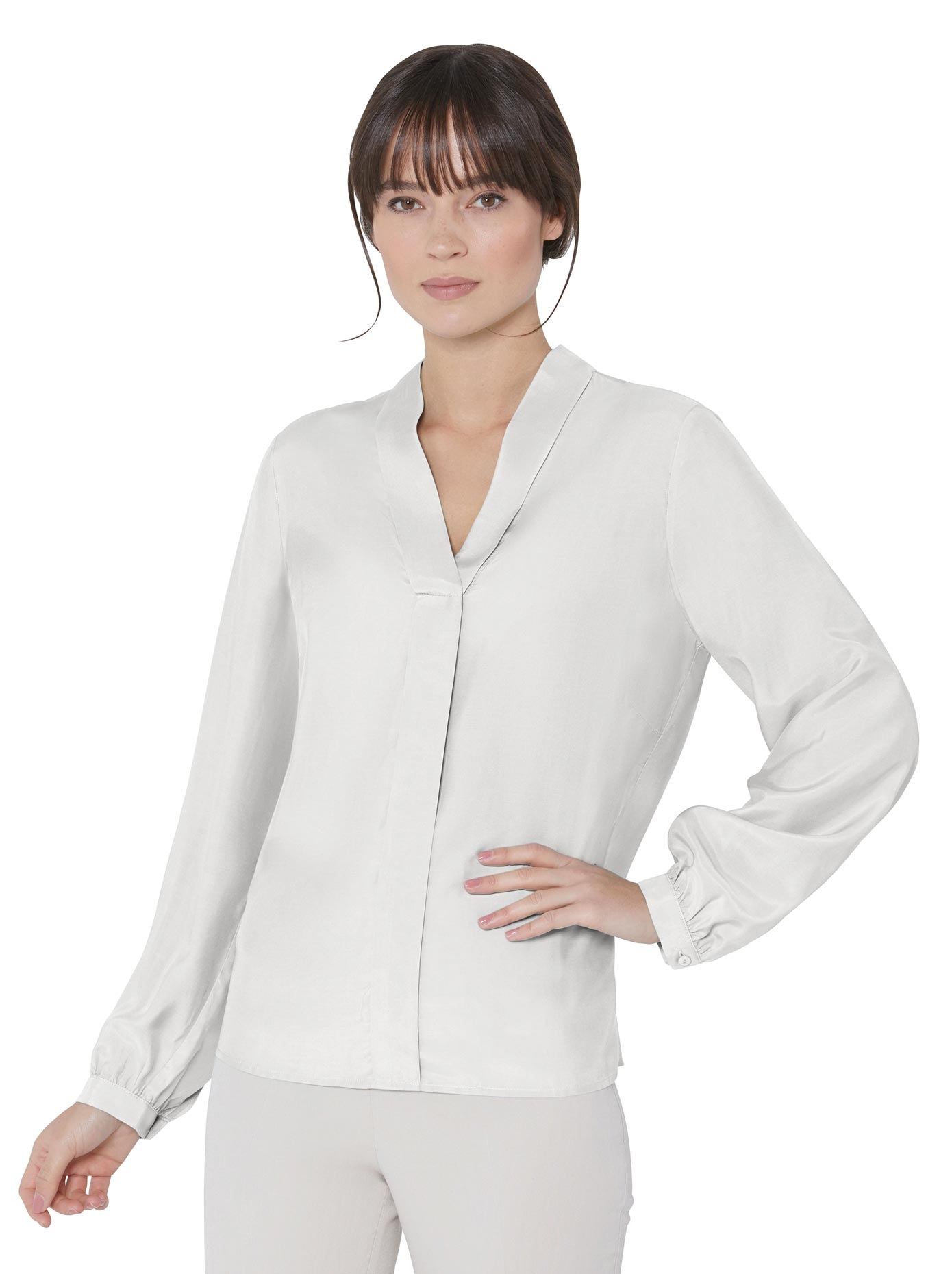 Bluse hinten länger geschnitten