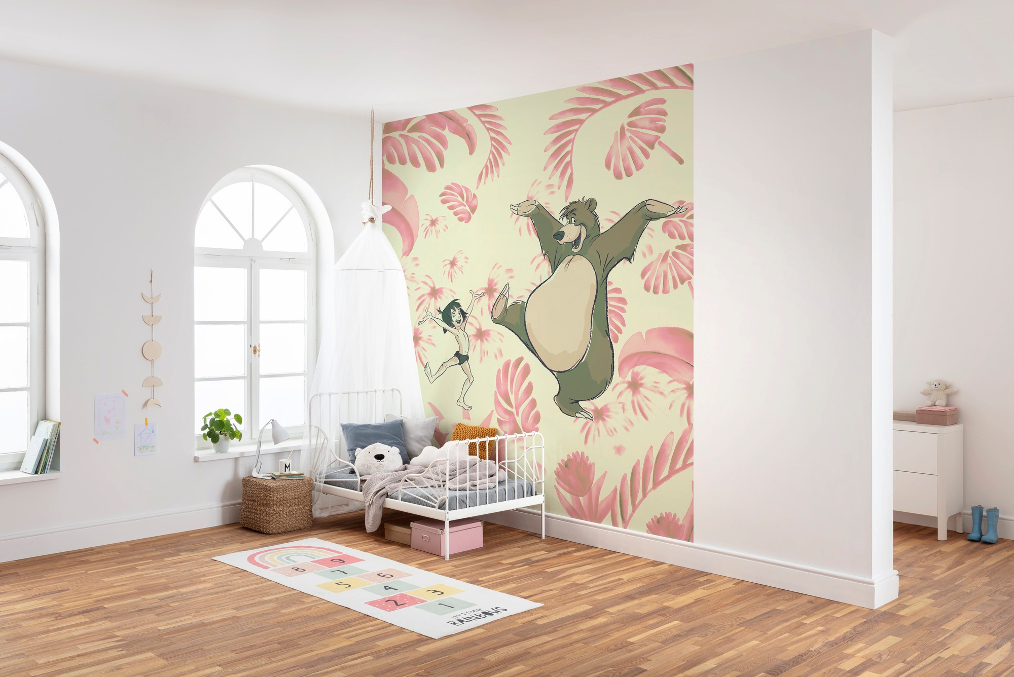 Komar Vliestapete »Digitaldruck Vlies - Dance the Jungle - Grösse 250 x 280 cm«, bedruckt, Kinderzimmer