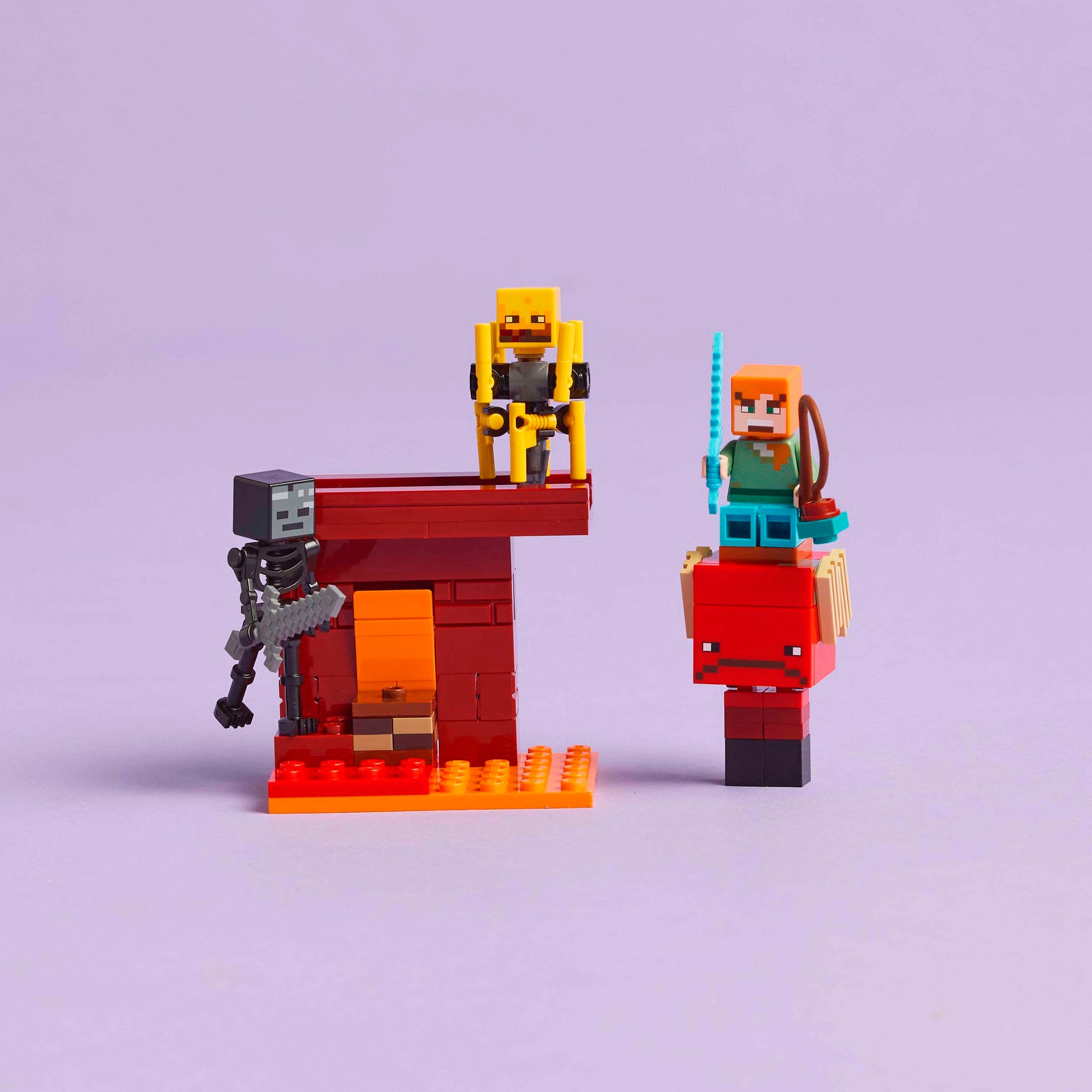 LEGO® Konstruktionsspielsteine »Das Lava-Duell im Nether (21266), LEGO Minecraft« Made in Europe